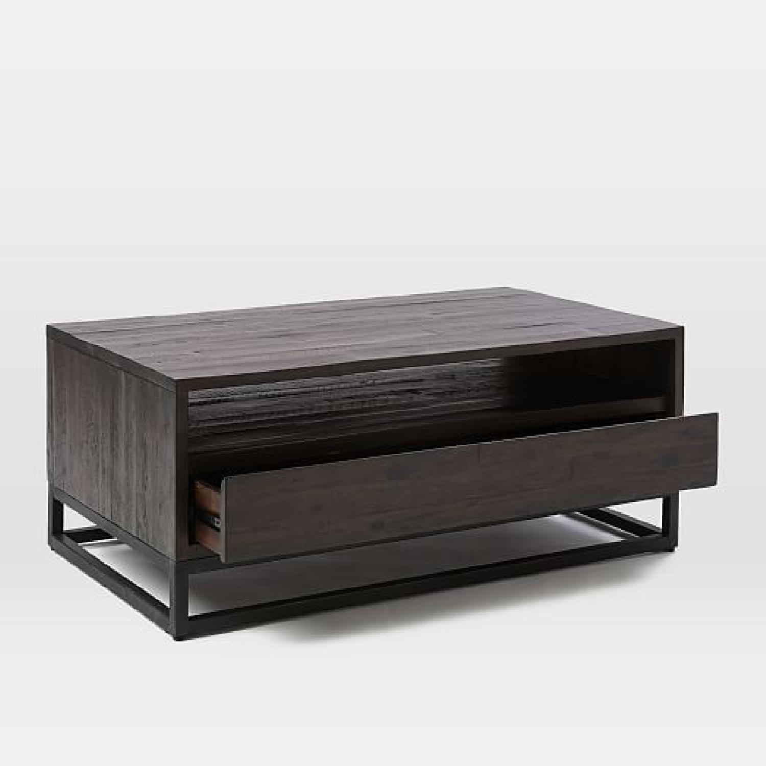 West Elm Logan Industrial Storage Coffee Table - image-2