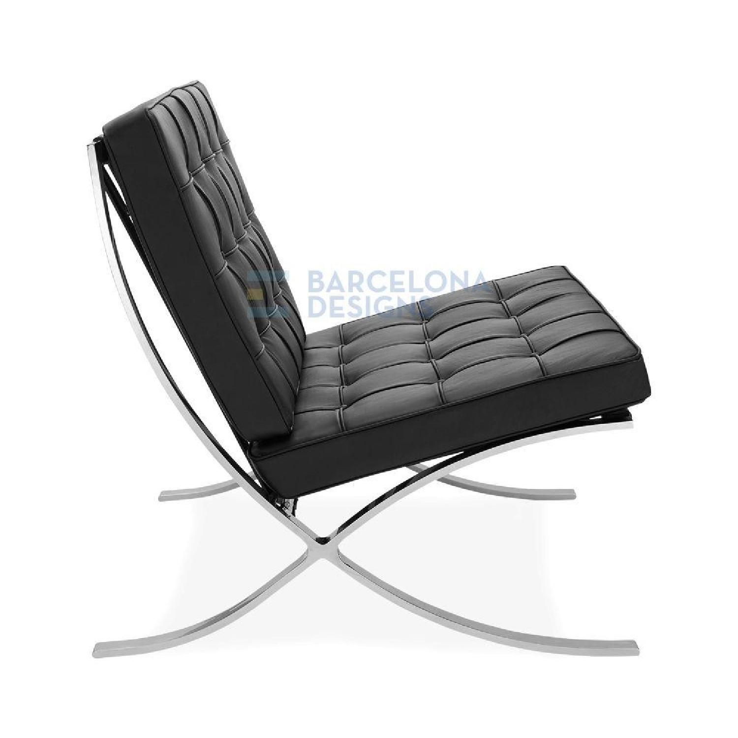Manhattan Home Design Barcelona Chair in Black - image-1