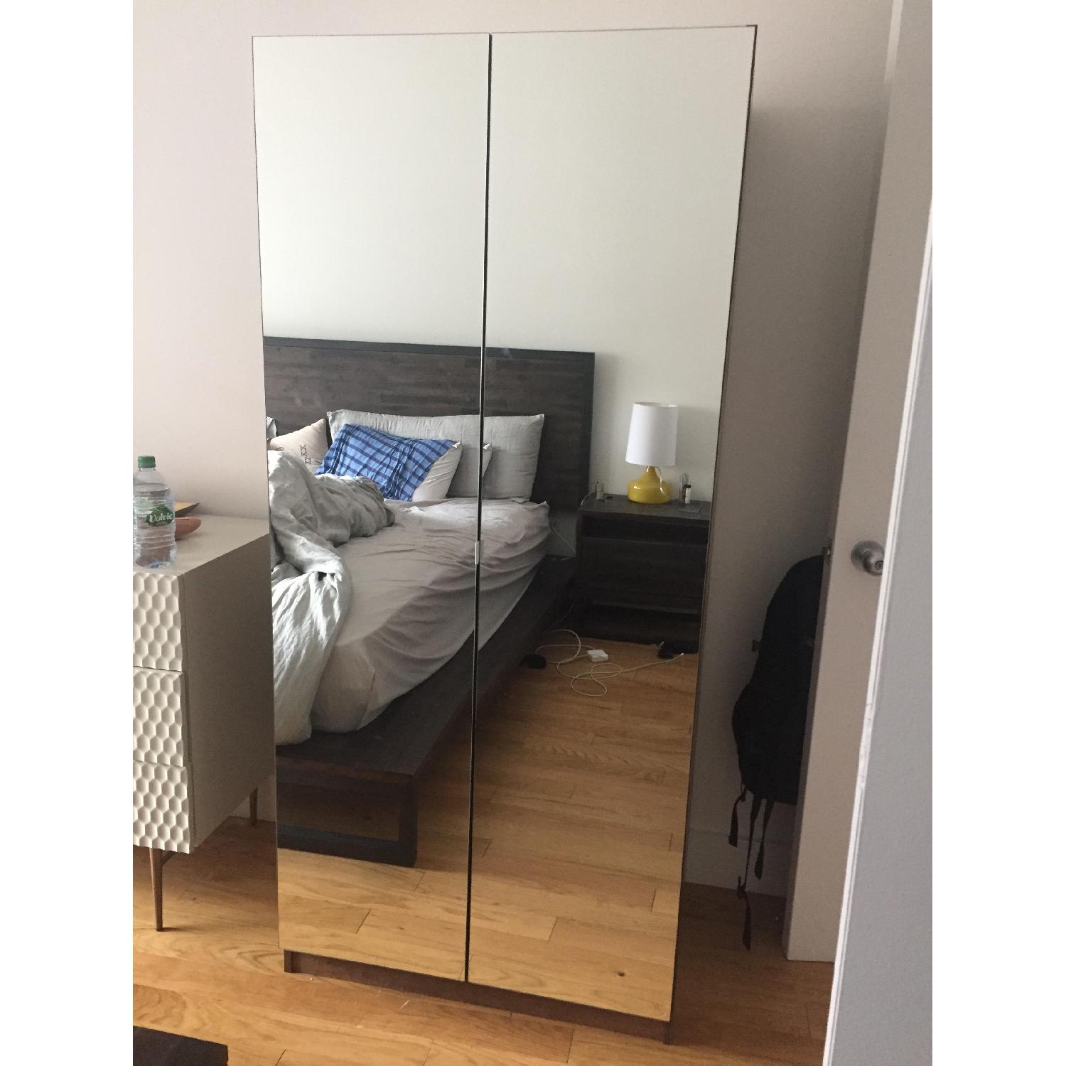 Contempo Space Double-Hanging Mirrored Wardrobe - image-2