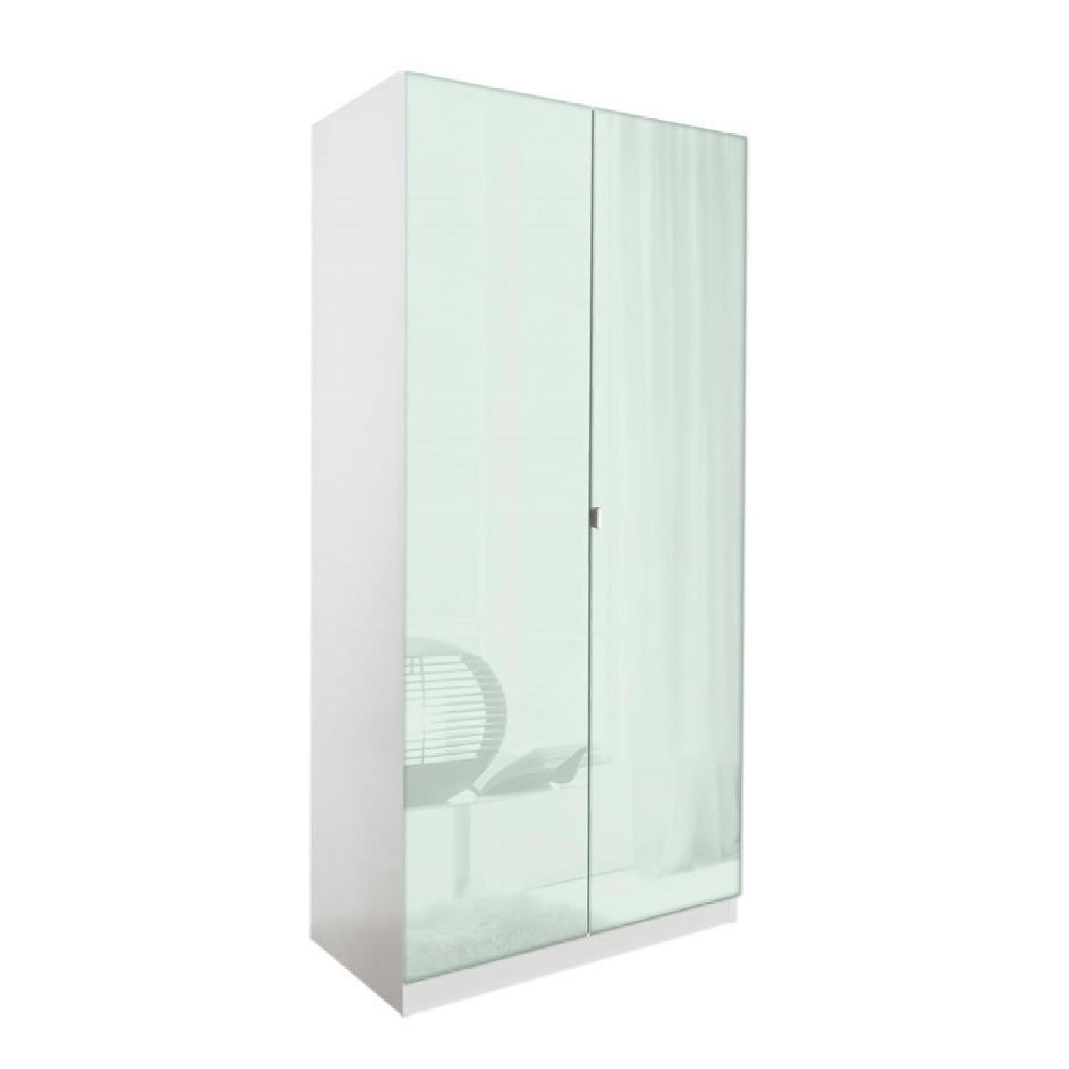 Contempo Space Double-Hanging Mirrored Wardrobe - image-0