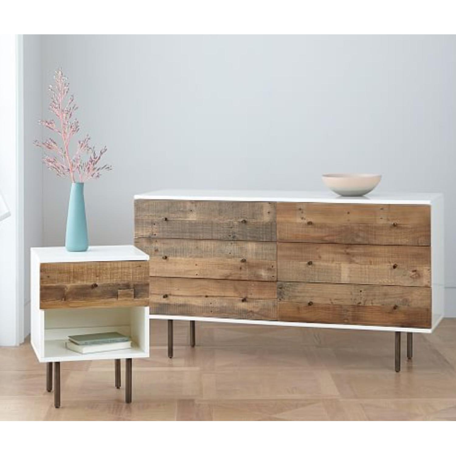 West Elm Reclaimed Wood & Lacquer 6-Drawer Dresser - image-1
