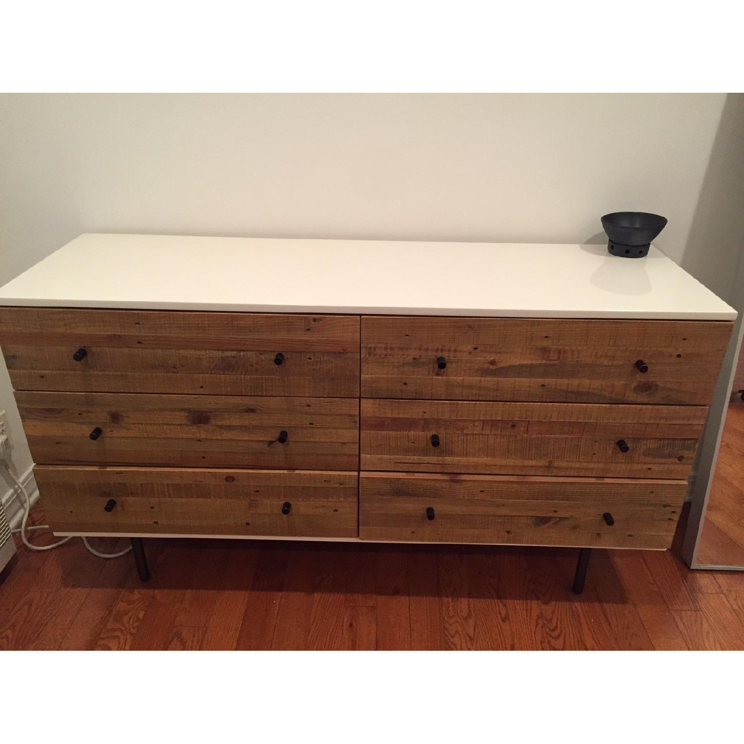 West Elm Reclaimed Wood & Lacquer 6-Drawer Dresser - image-3