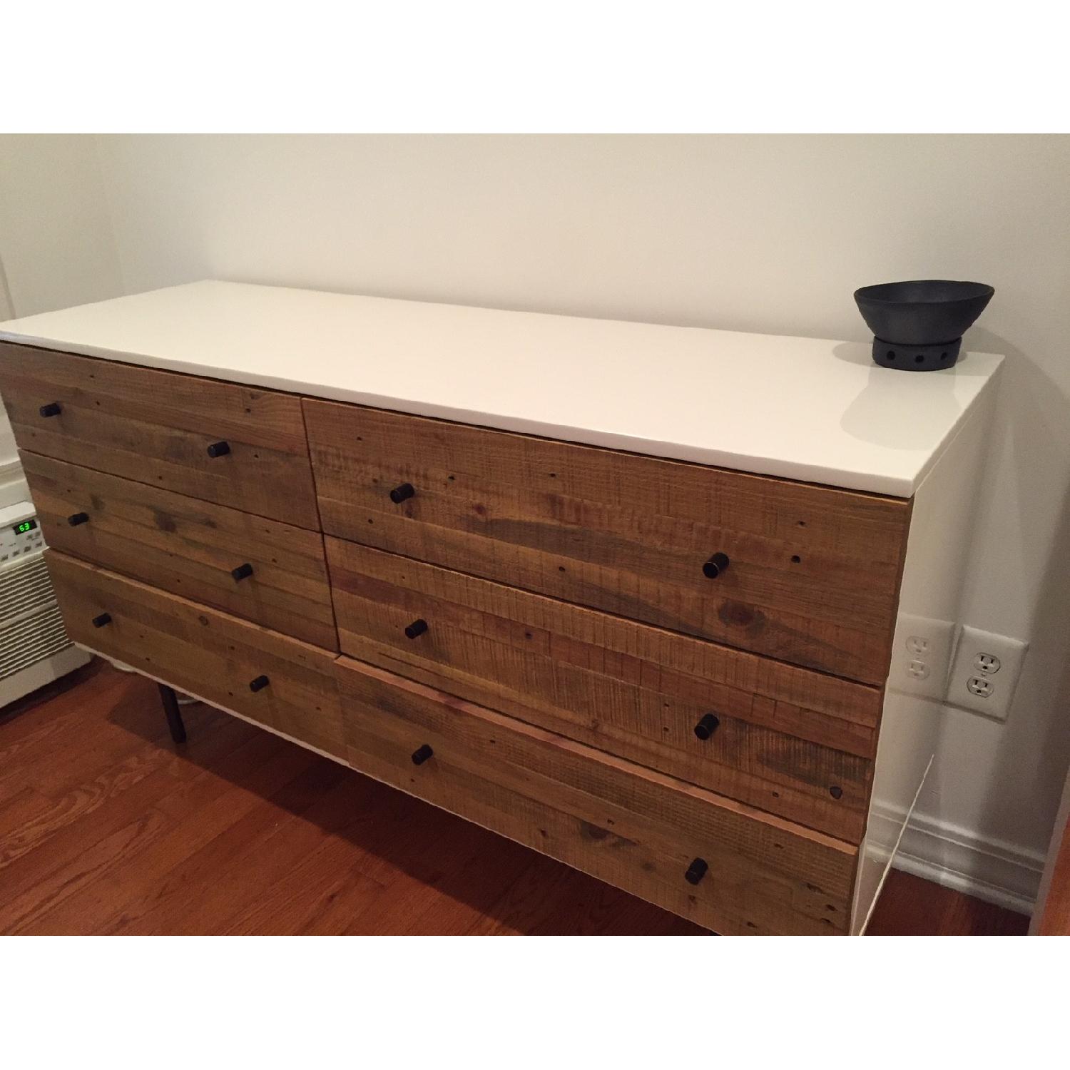 West Elm Reclaimed Wood & Lacquer 6-Drawer Dresser - image-4
