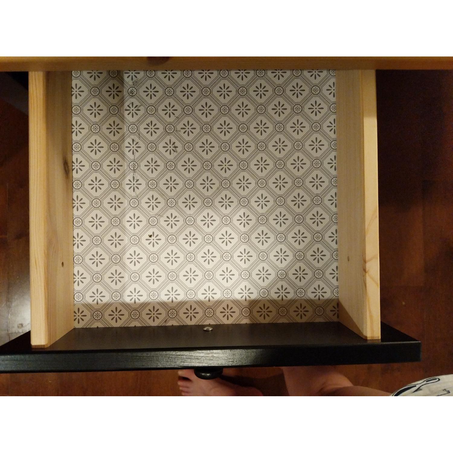 Ikea Arkelstorp Solid Wood Desk w/ 2 Drawers - image-7