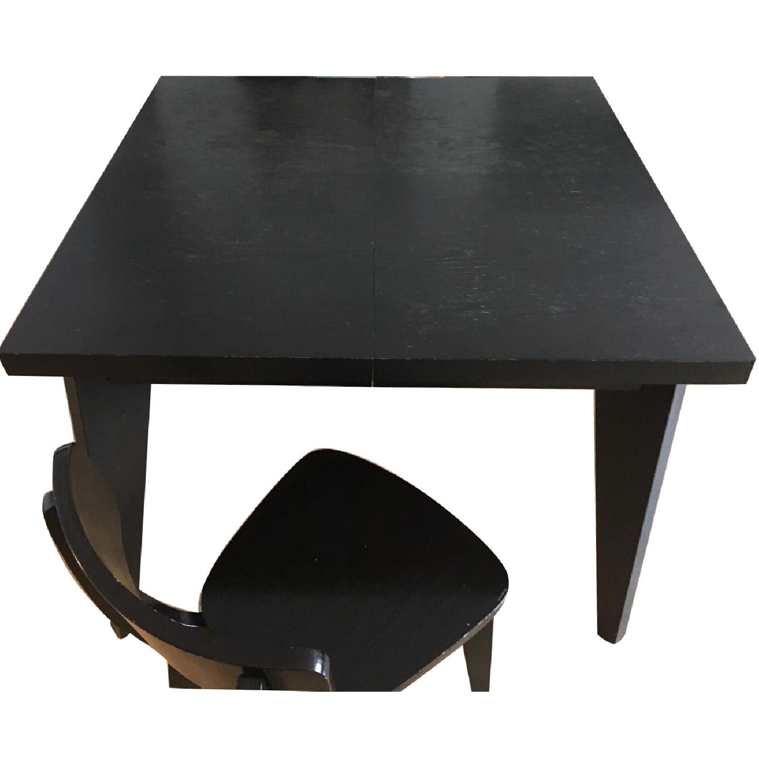 West Elm AngledLeg Expandable Dining Table w/ 4 Chairs AptDeco