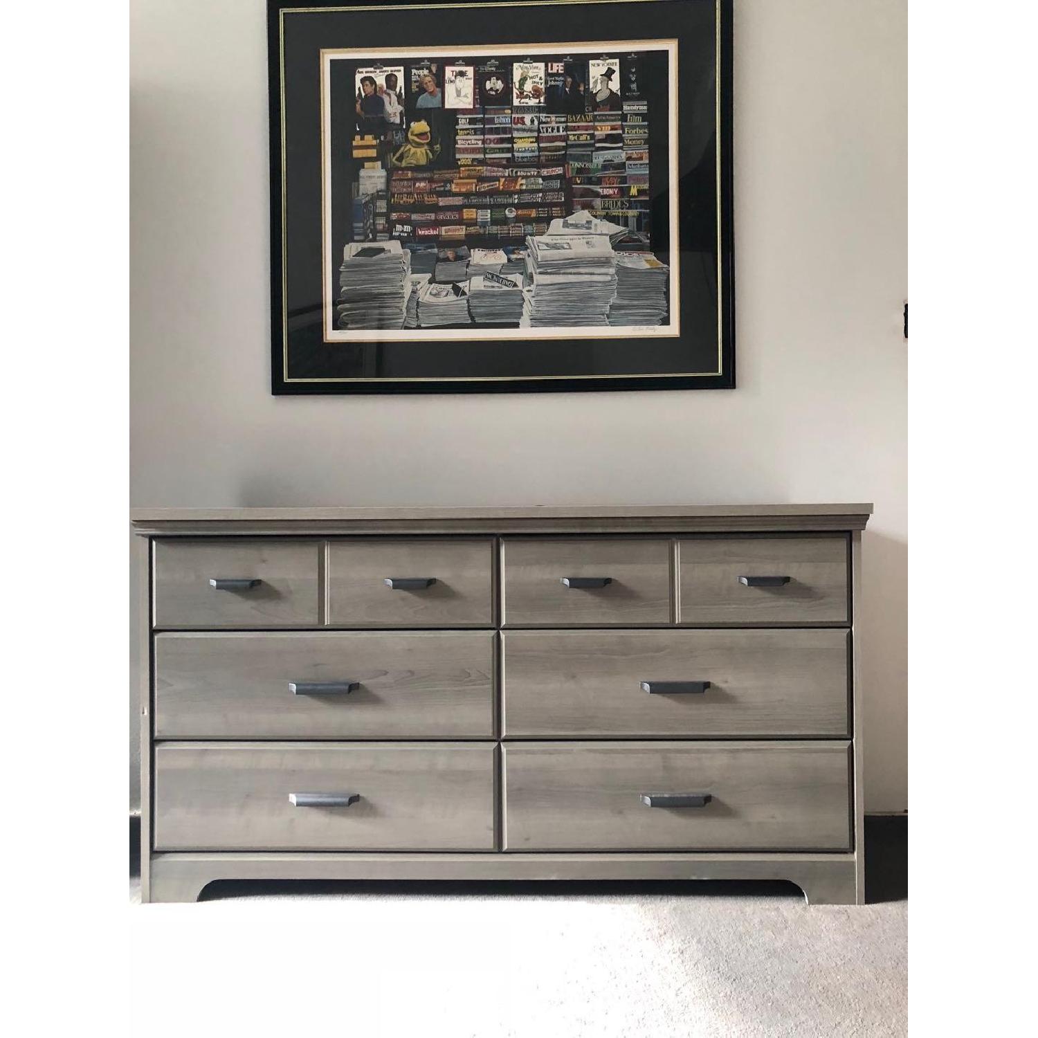 South Shore Versa 6 Drawer Double Dresser in Maple Grey - image-1