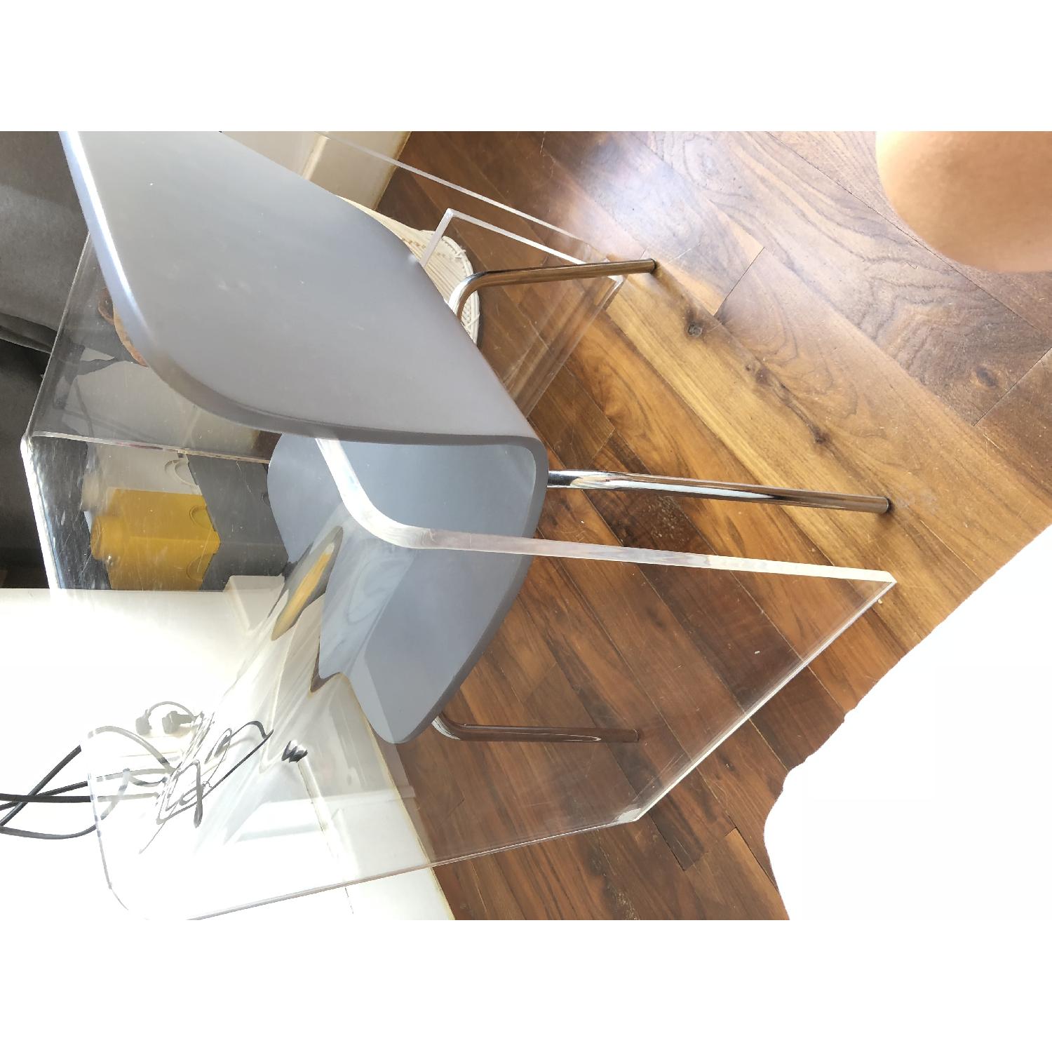 Crate & Barrel The Land of Nod Clear Space Desk & Chair - image-3