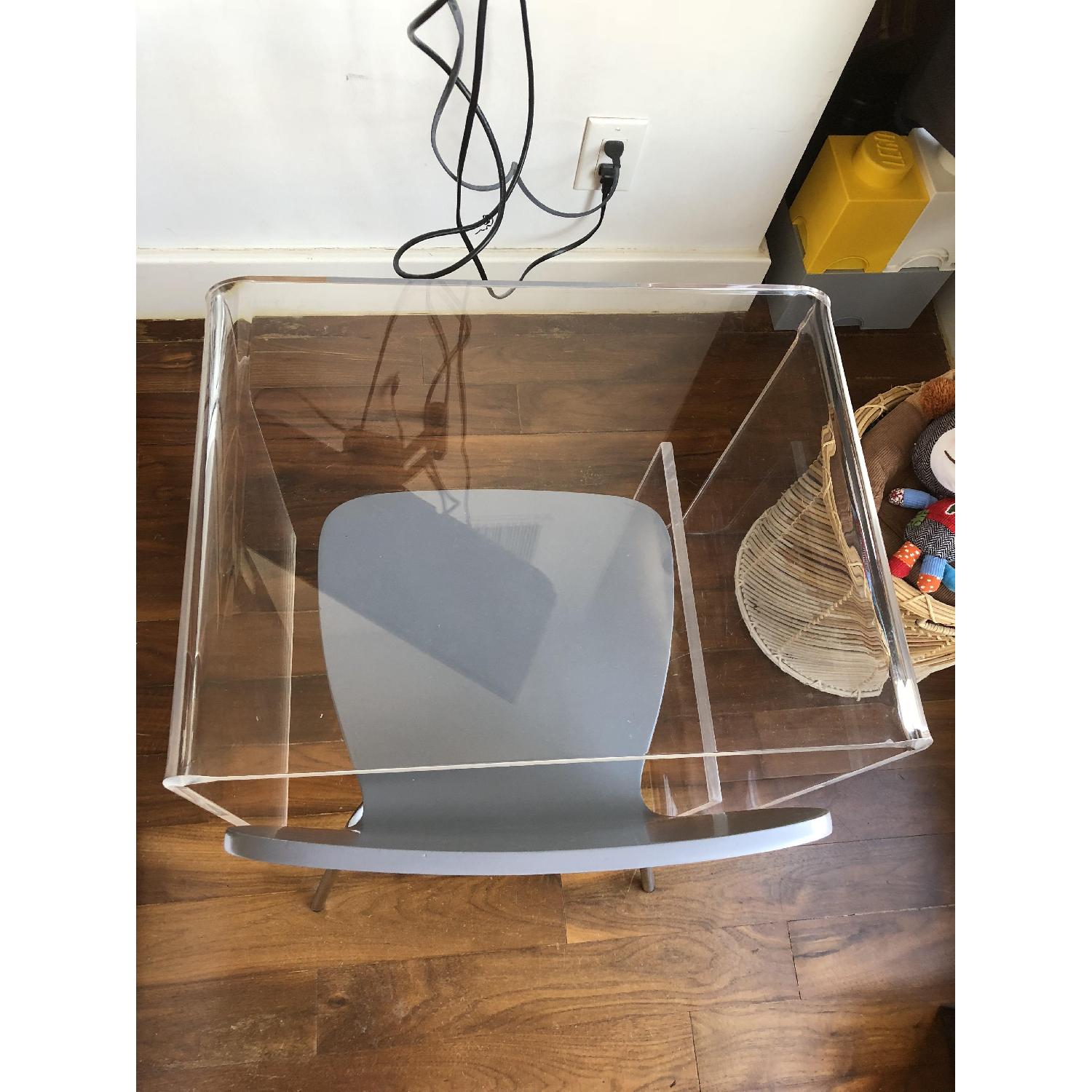 Crate & Barrel The Land of Nod Clear Space Desk & Chair - image-8