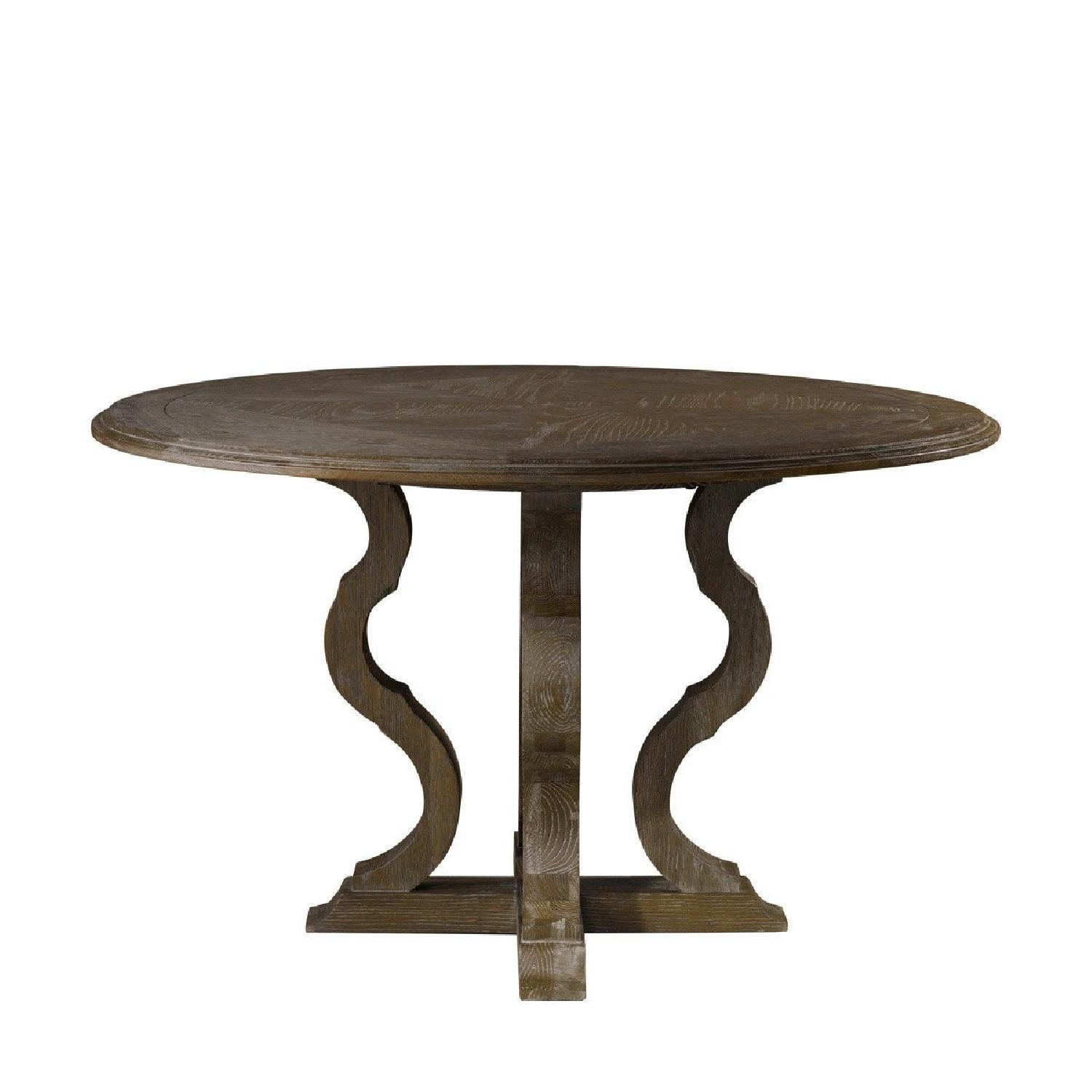 Curations Limited Oak Dining Table w/ 4 Chairs - image-1