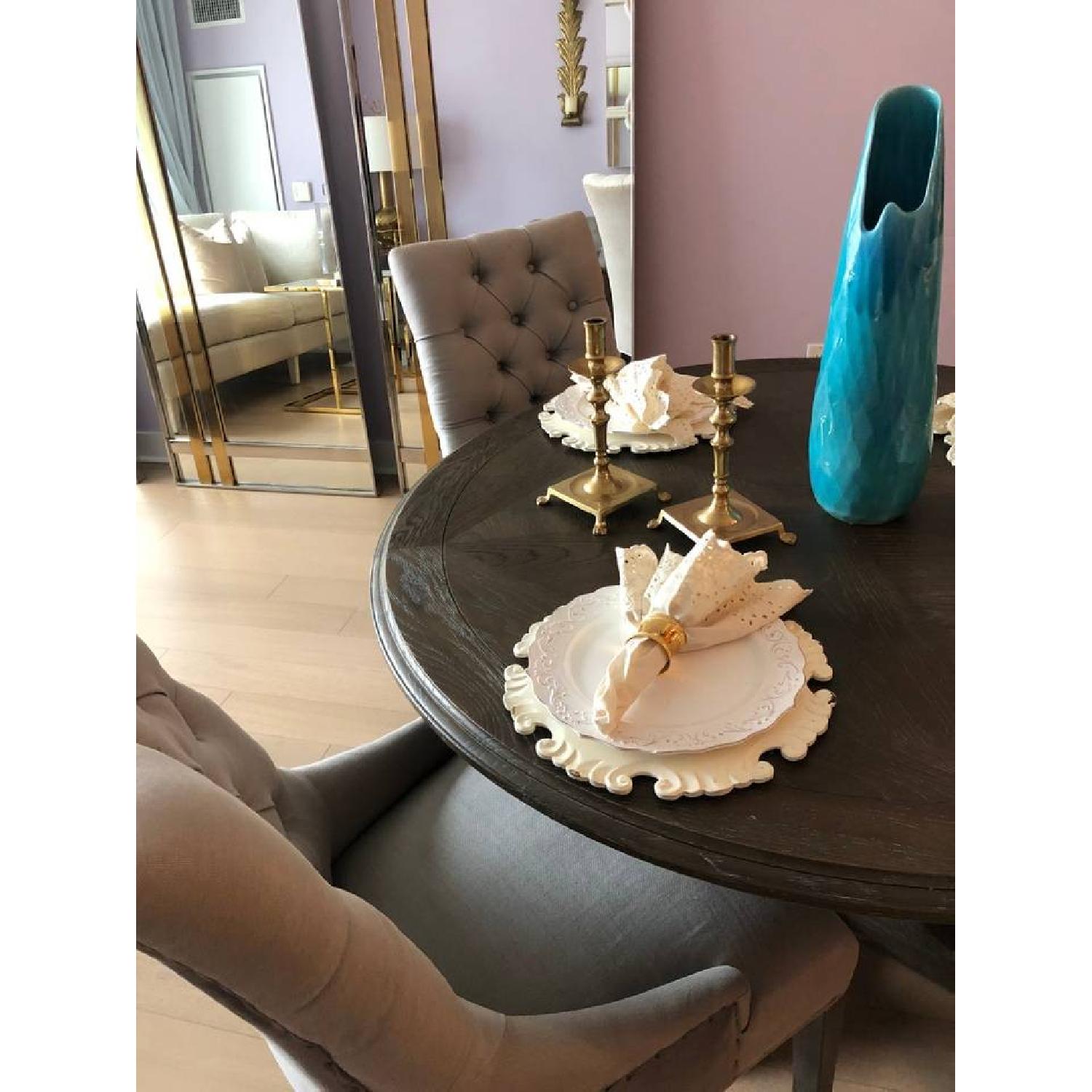 Curations Limited Oak Dining Table w/ 4 Chairs - image-2