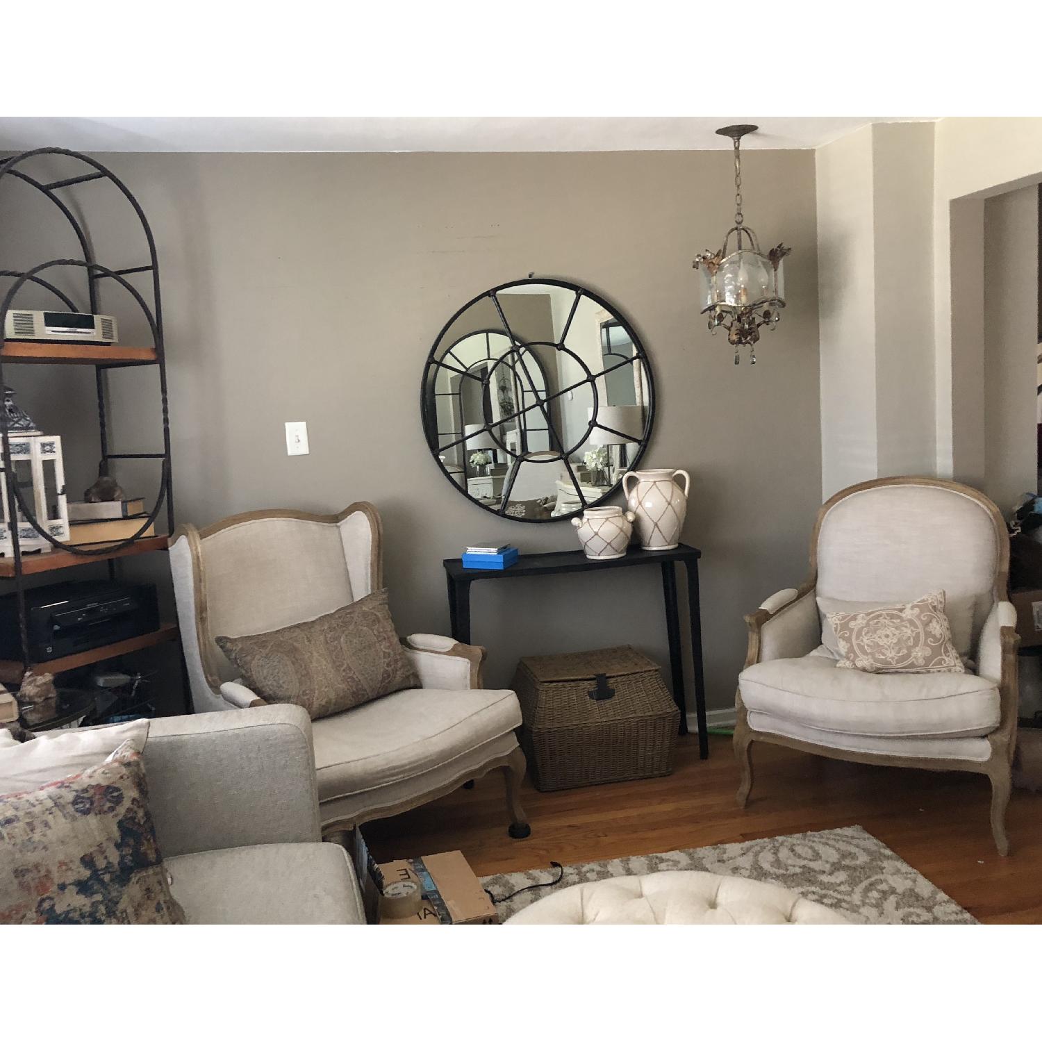 Pottery Barn Round Mirror AptDeco