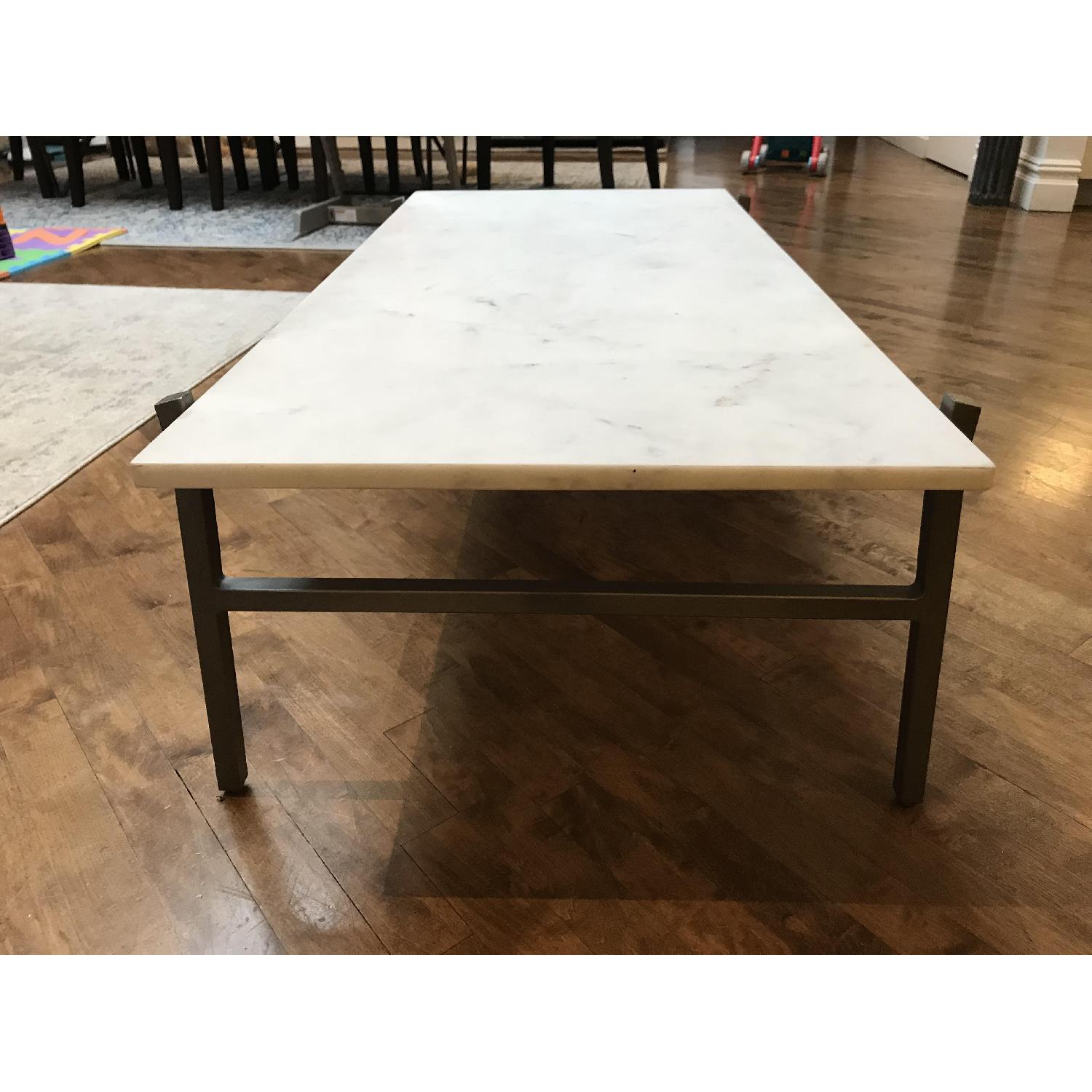 CB2 Large Slab Marble Coffee Table - image-4