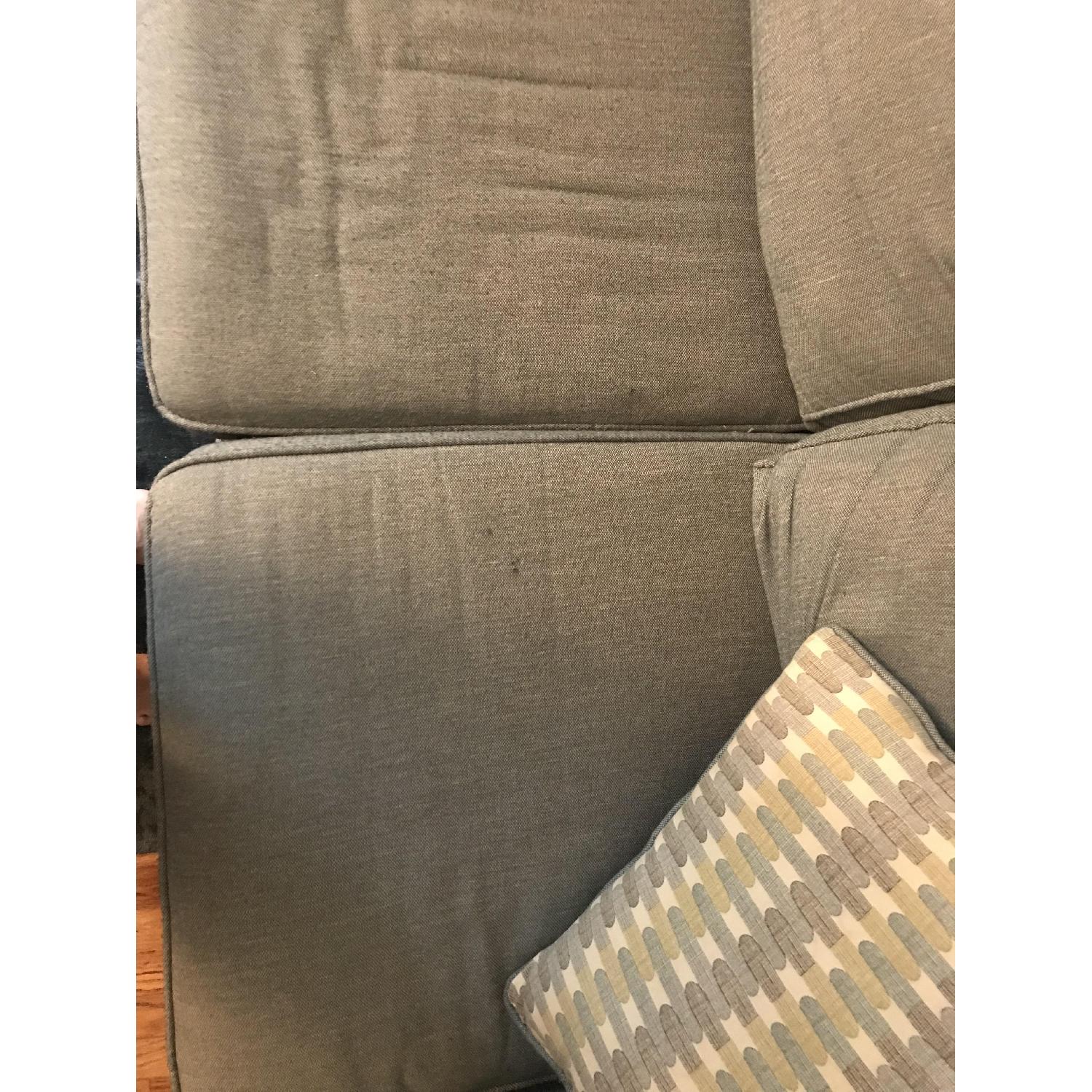 Raymour & Flanigan Light Blue Fabric Sofa - image-3