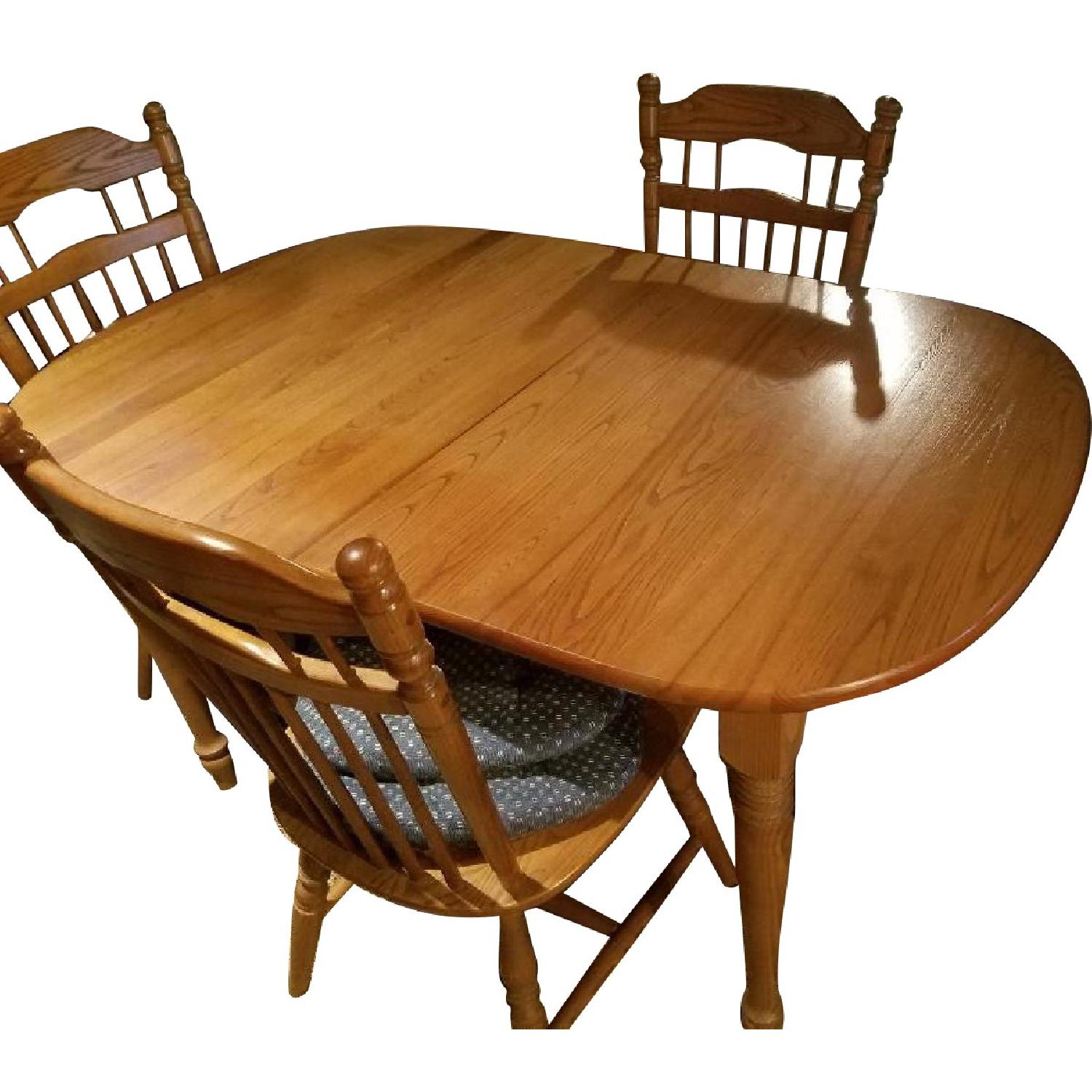 Hardwood Dining Table w/ 6 Chairs AptDeco