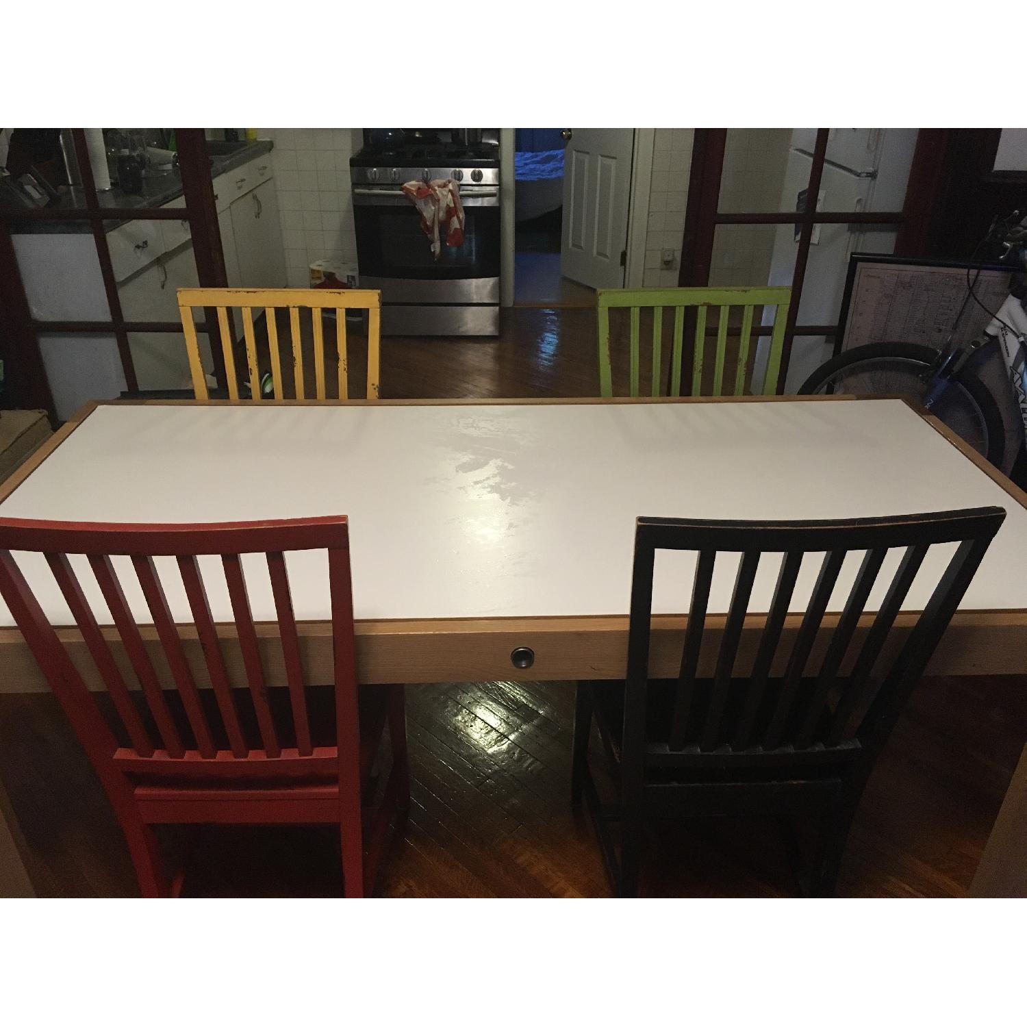 Blue Dot Flippable Dining Table - image-7