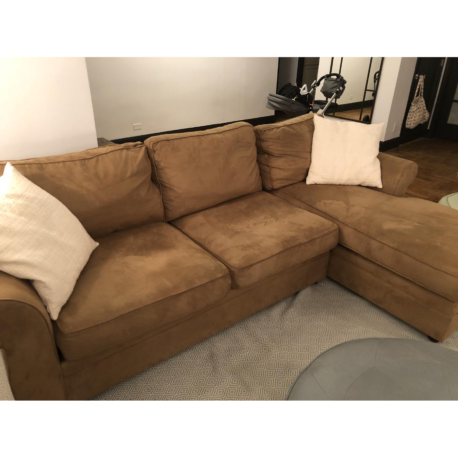 Pottery Barn Pearce 2 Piece Chaise Sectional Sofa AptDeco