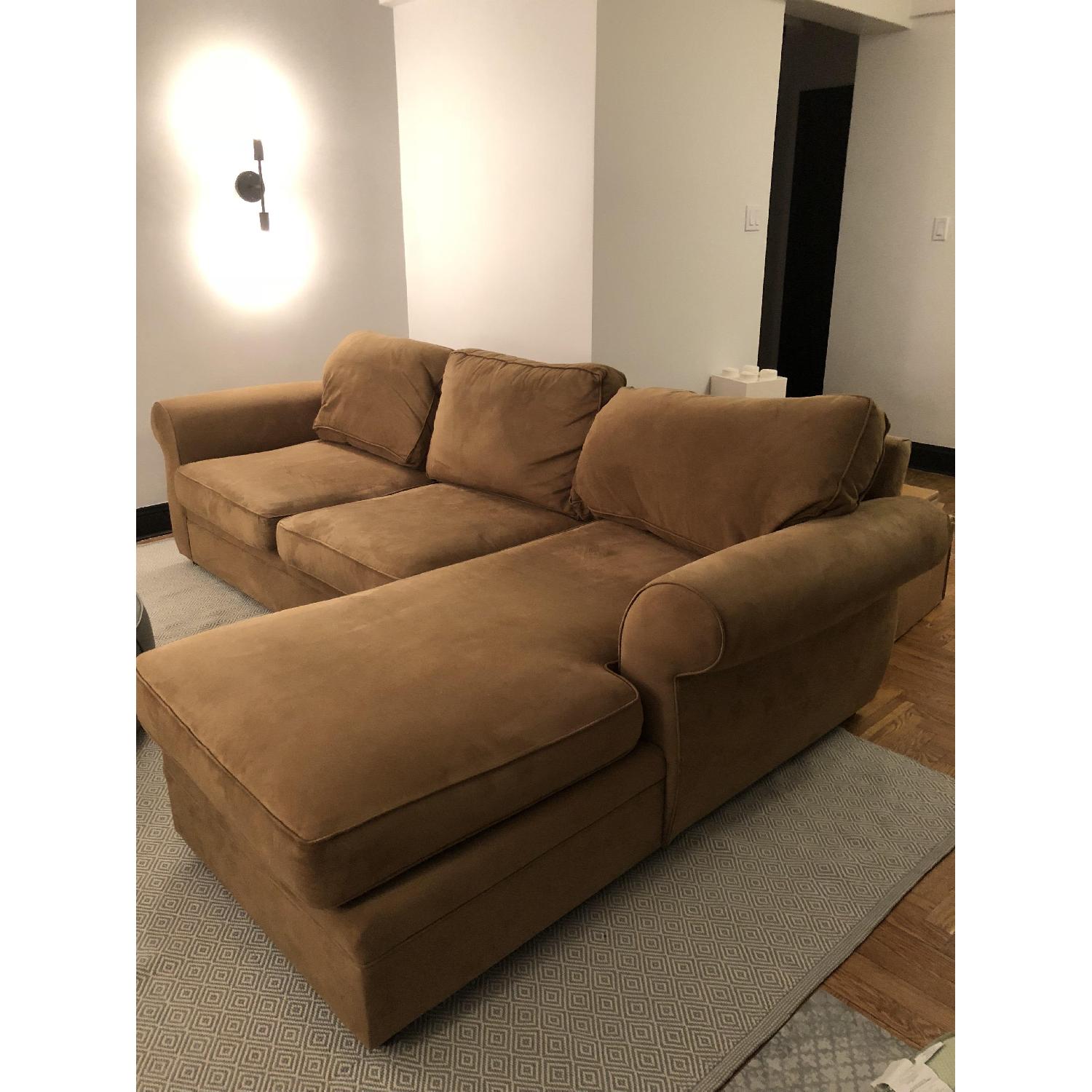 Pottery Barn Pearce 2 Piece Chaise Sectional Sofa AptDeco