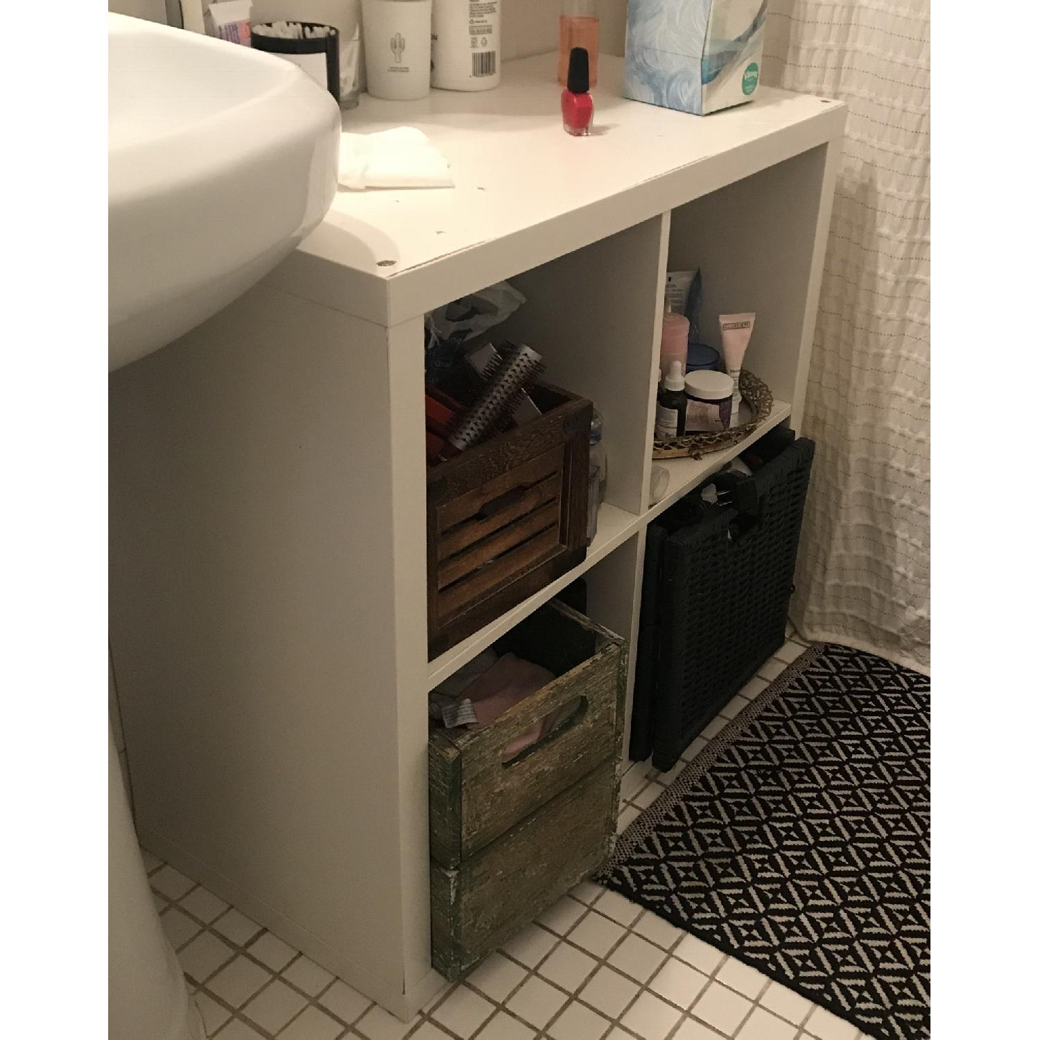 Ikea White Wooden Storage Unit - image-1