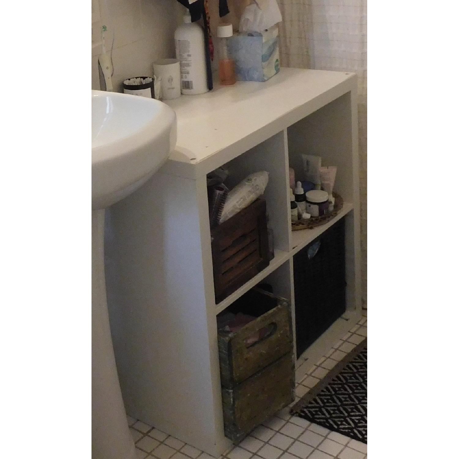 Ikea White Wooden Storage Unit - image-2