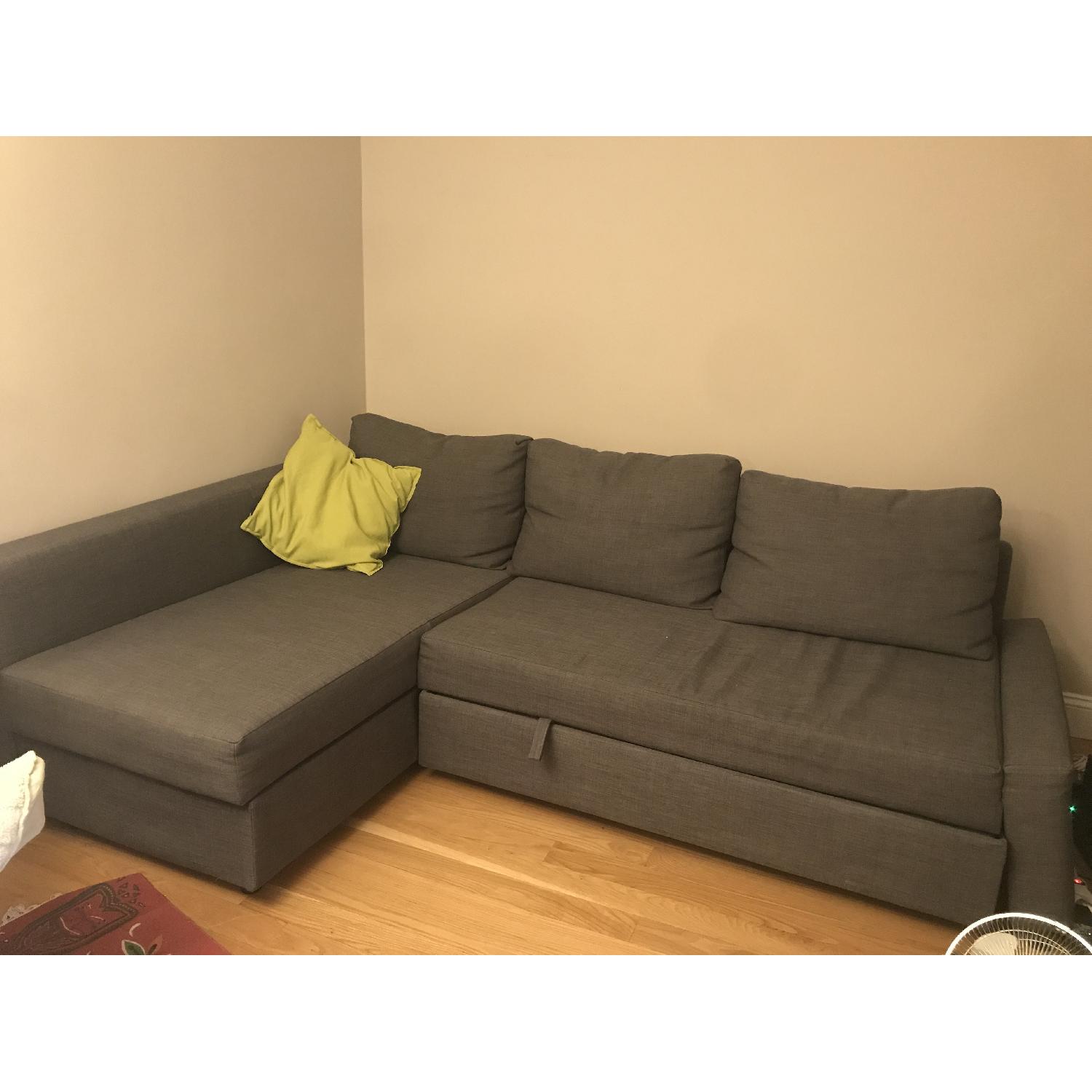 Ikea Friheten Sleeper Sectional Sofa w /Storage AptDeco