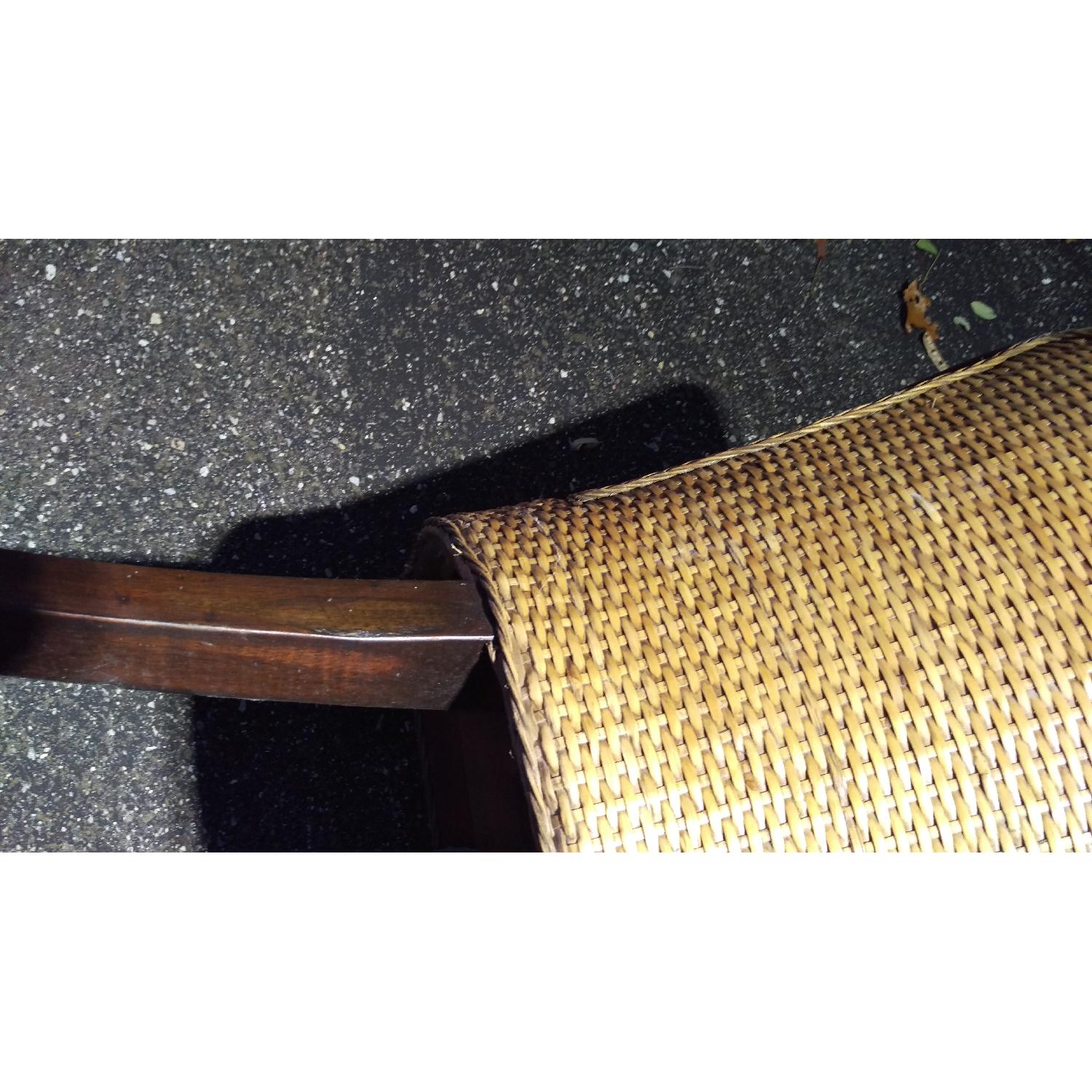 Pier 1 Wicker Weaved Barrel Indonesian Chairs - image-11