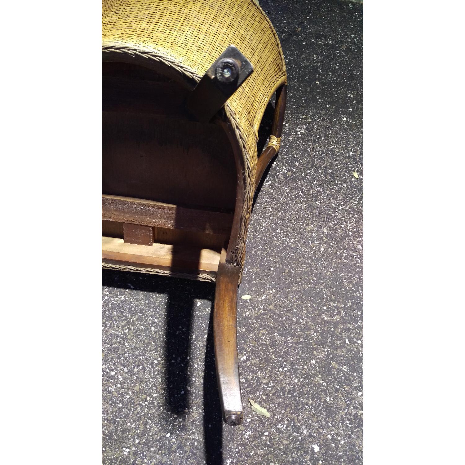 Pier 1 Wicker Weaved Barrel Indonesian Chairs - image-15