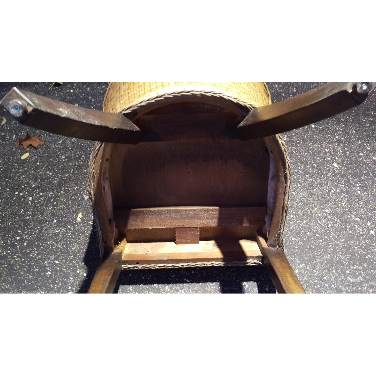 Pier 1 Wicker Weaved Barrel Indonesian Chairs - image-16