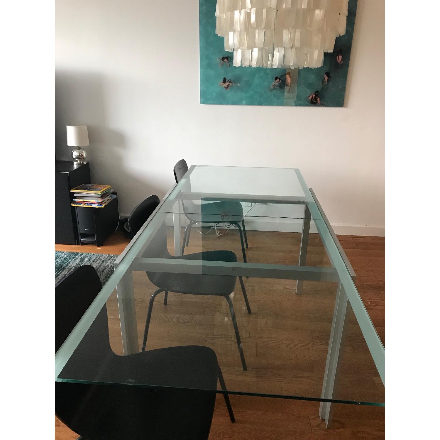 Crate & Barrel Felix Black Dining Chairs - image-3