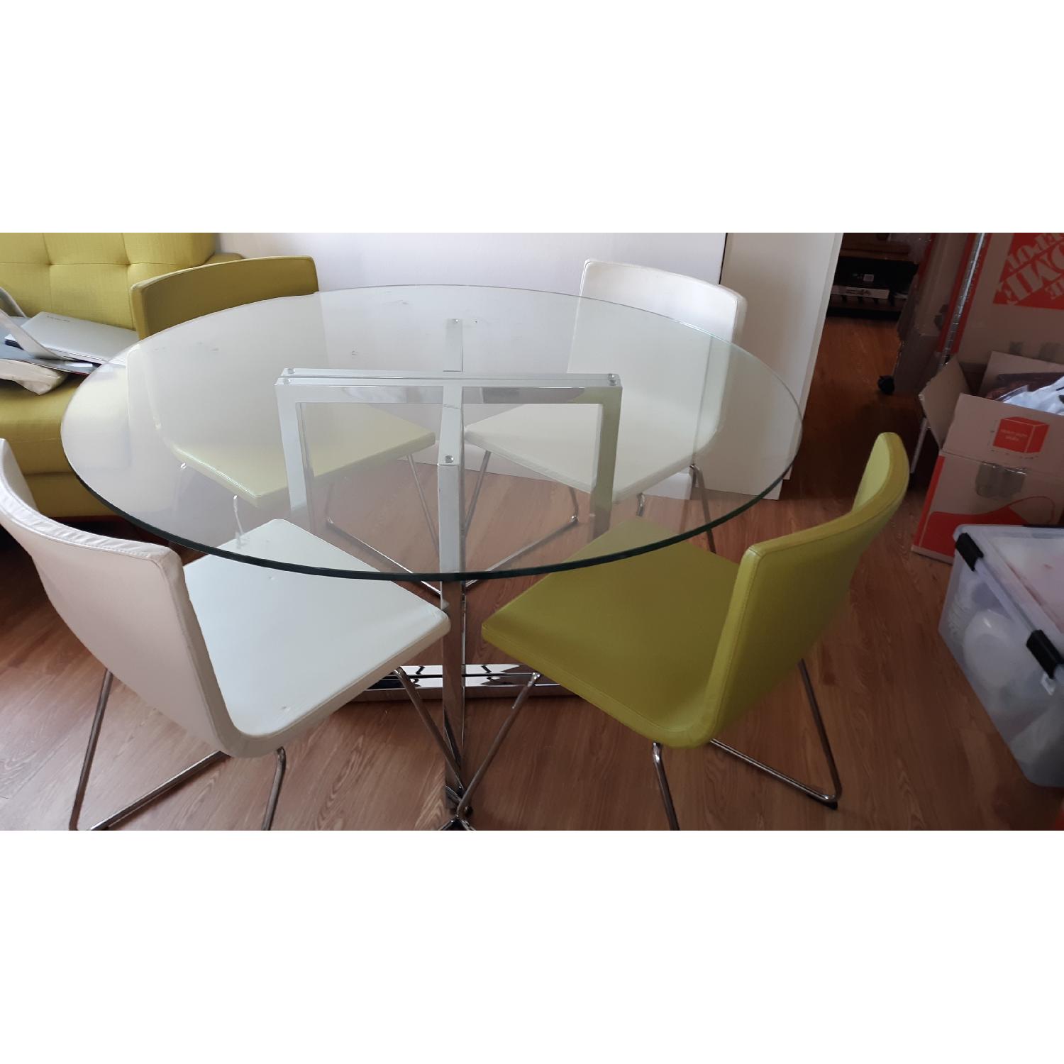CB2 Glass Dining Table - image-2