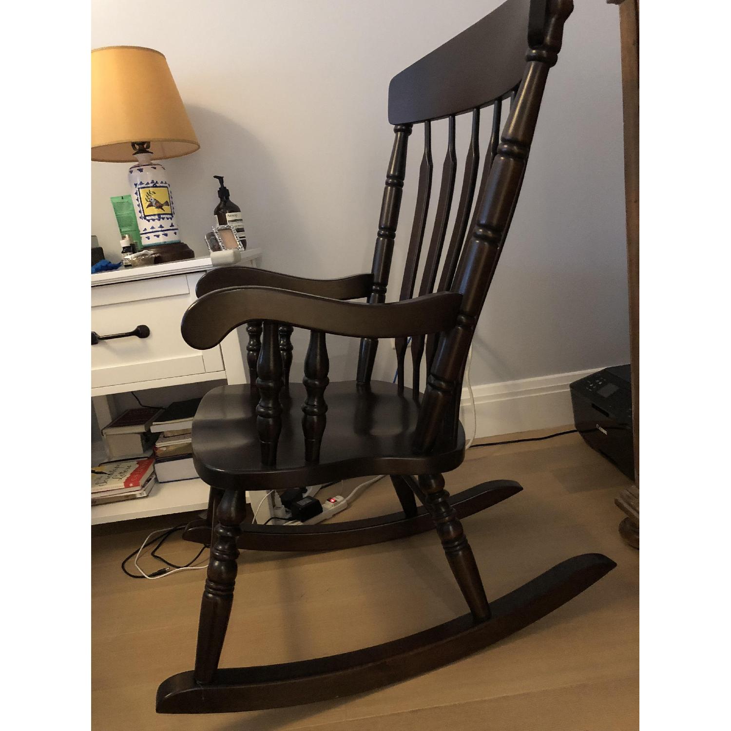 Amish Wooden Rocking Chair - image-1