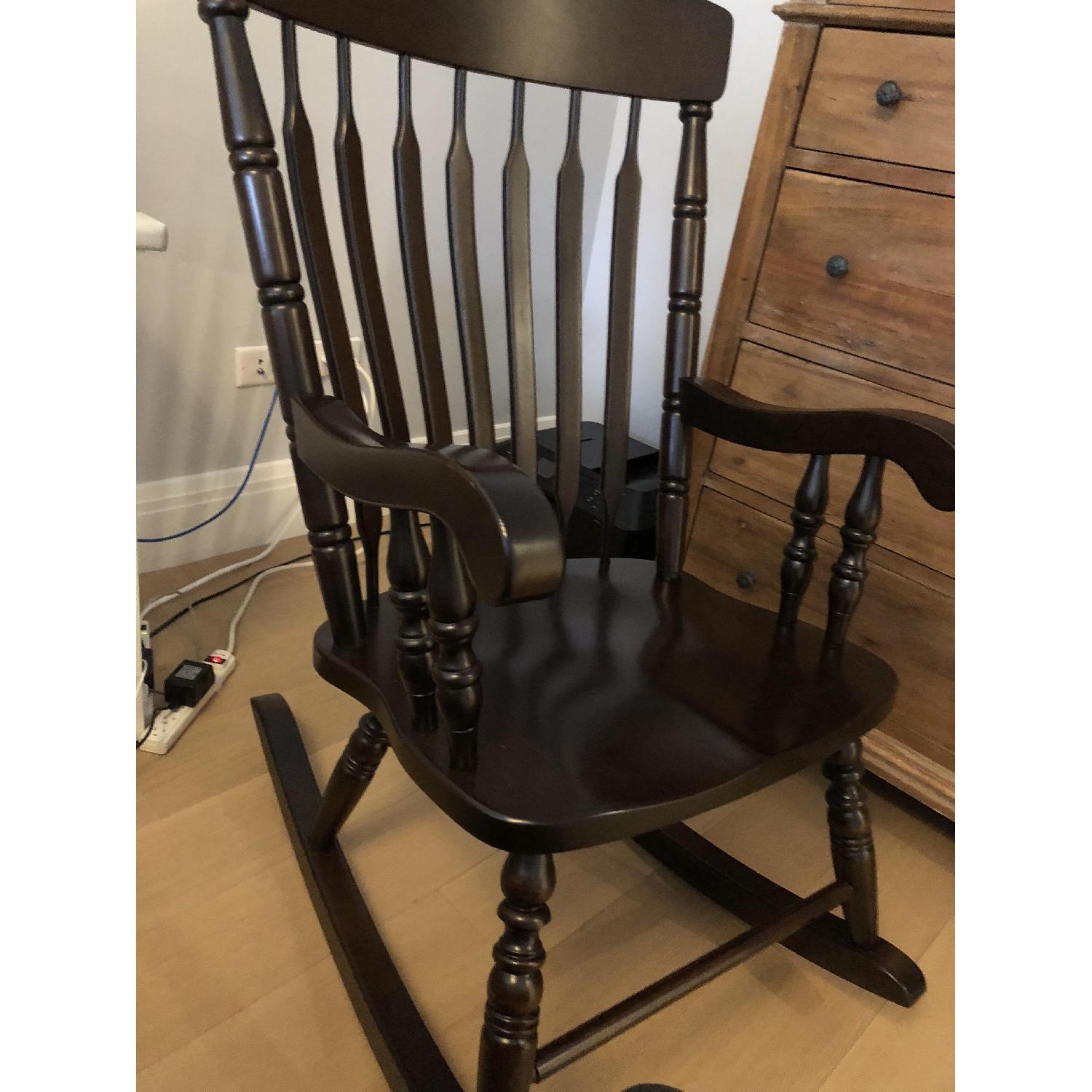 Amish Wooden Rocking Chair - image-4