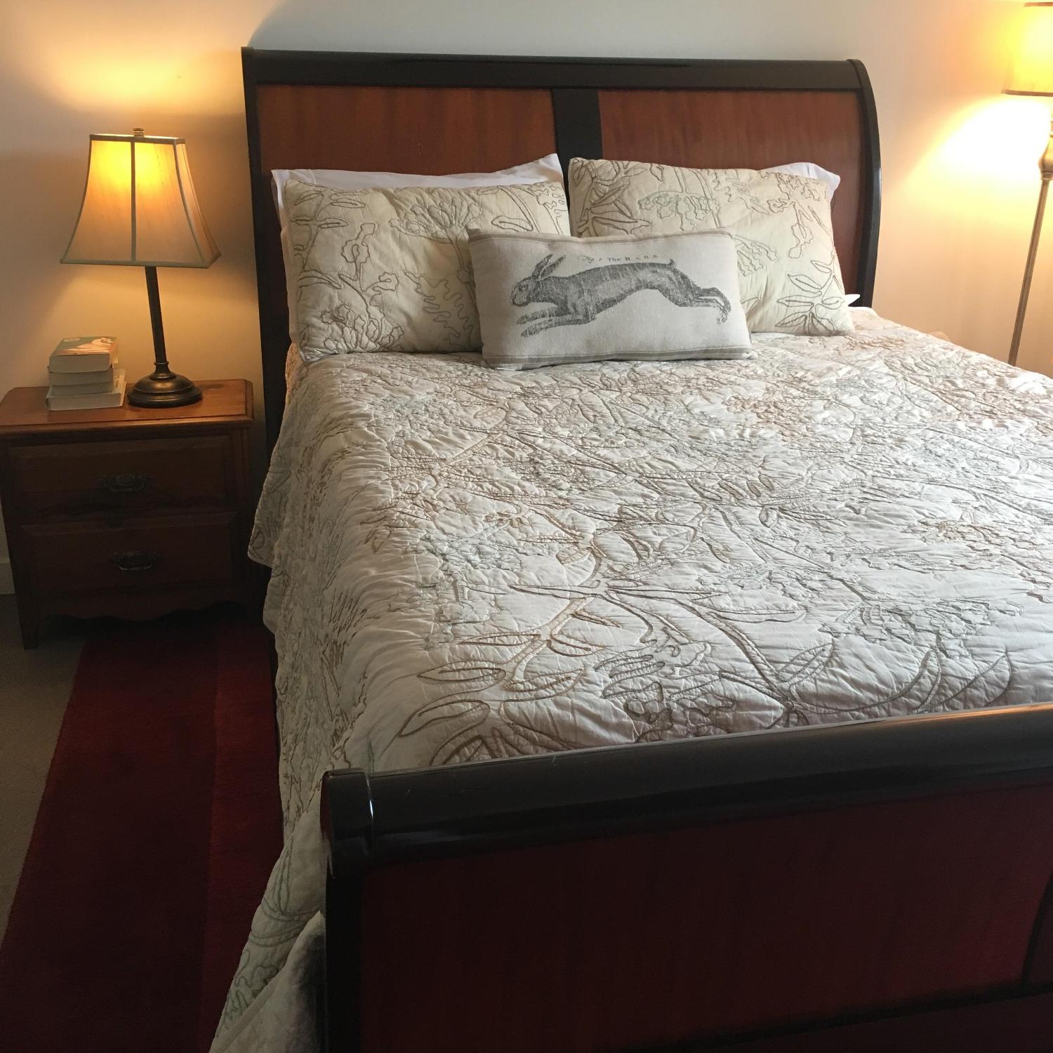 Arhaus Positano Queen Sleigh Bed w/ Footboard AptDeco