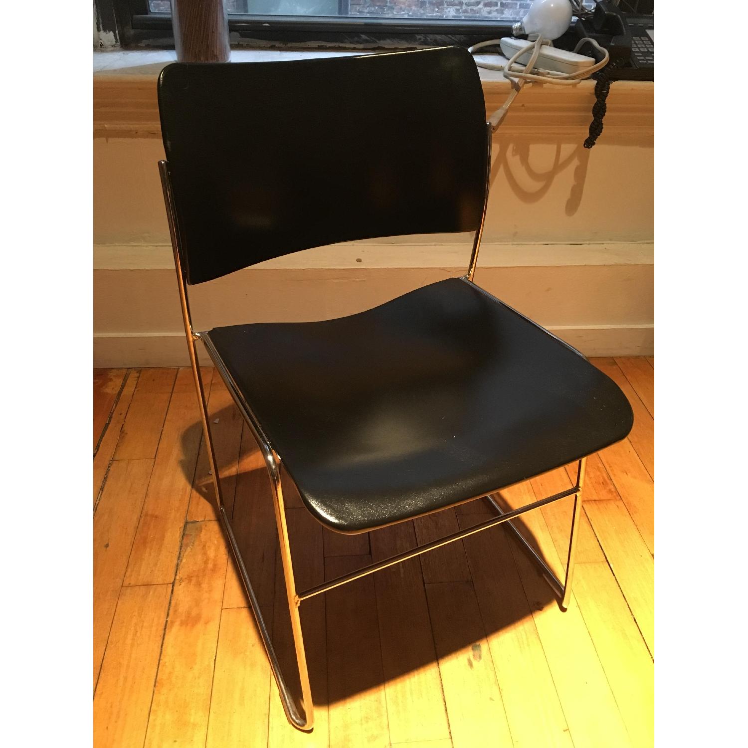 David Rowland 40/4 Chairs in Black - image-1