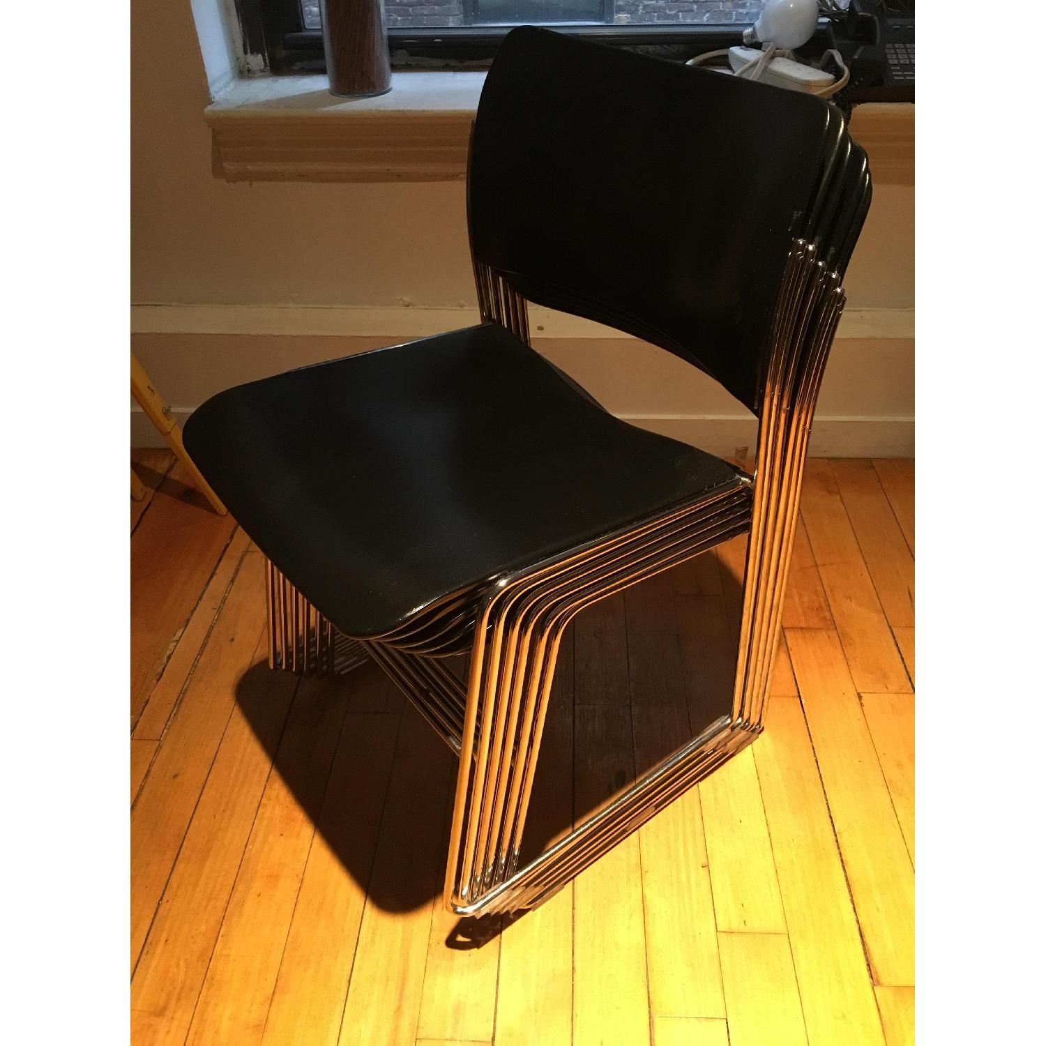 David Rowland 40/4 Chairs in Black - image-2