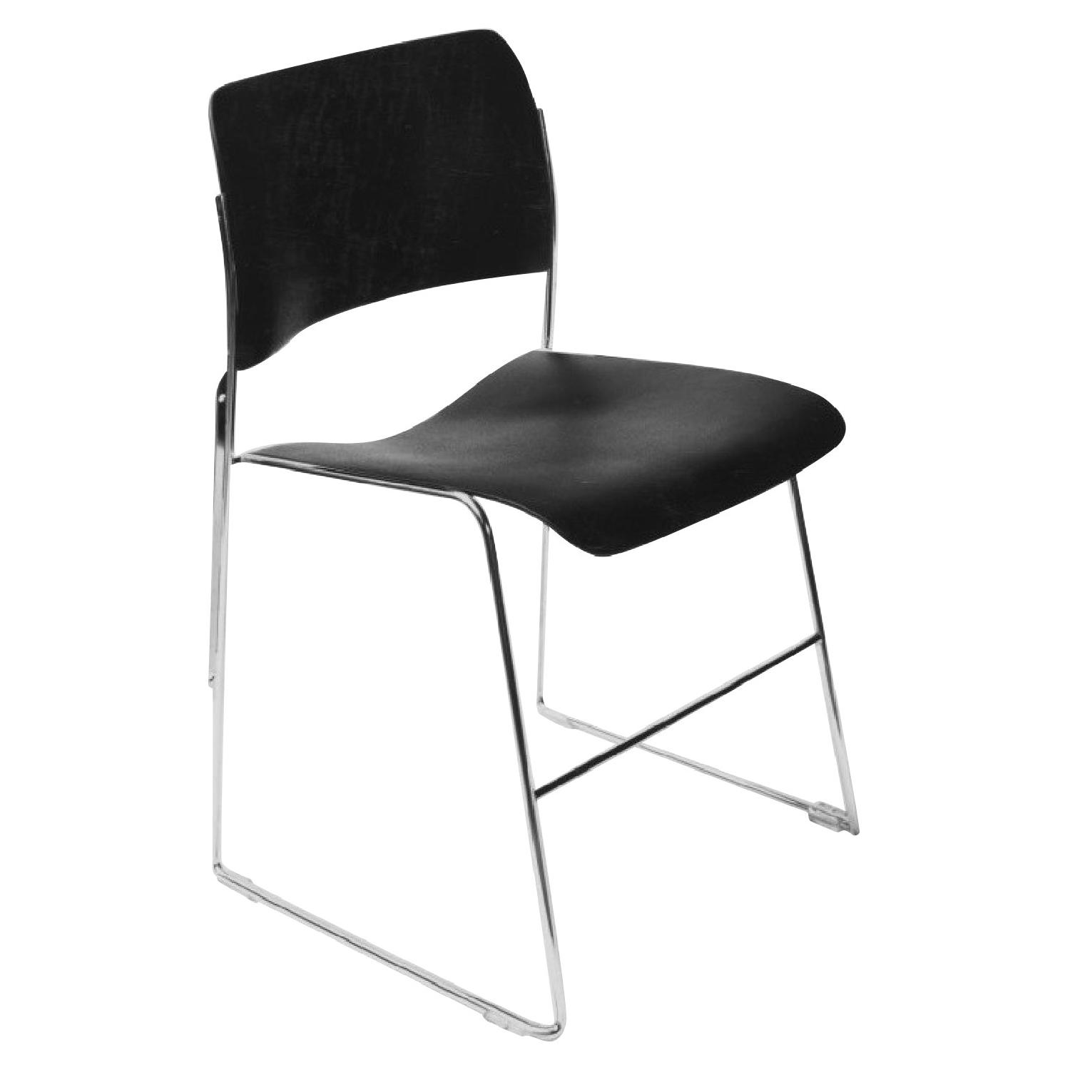 David Rowland 40/4 Chairs in Black - image-0
