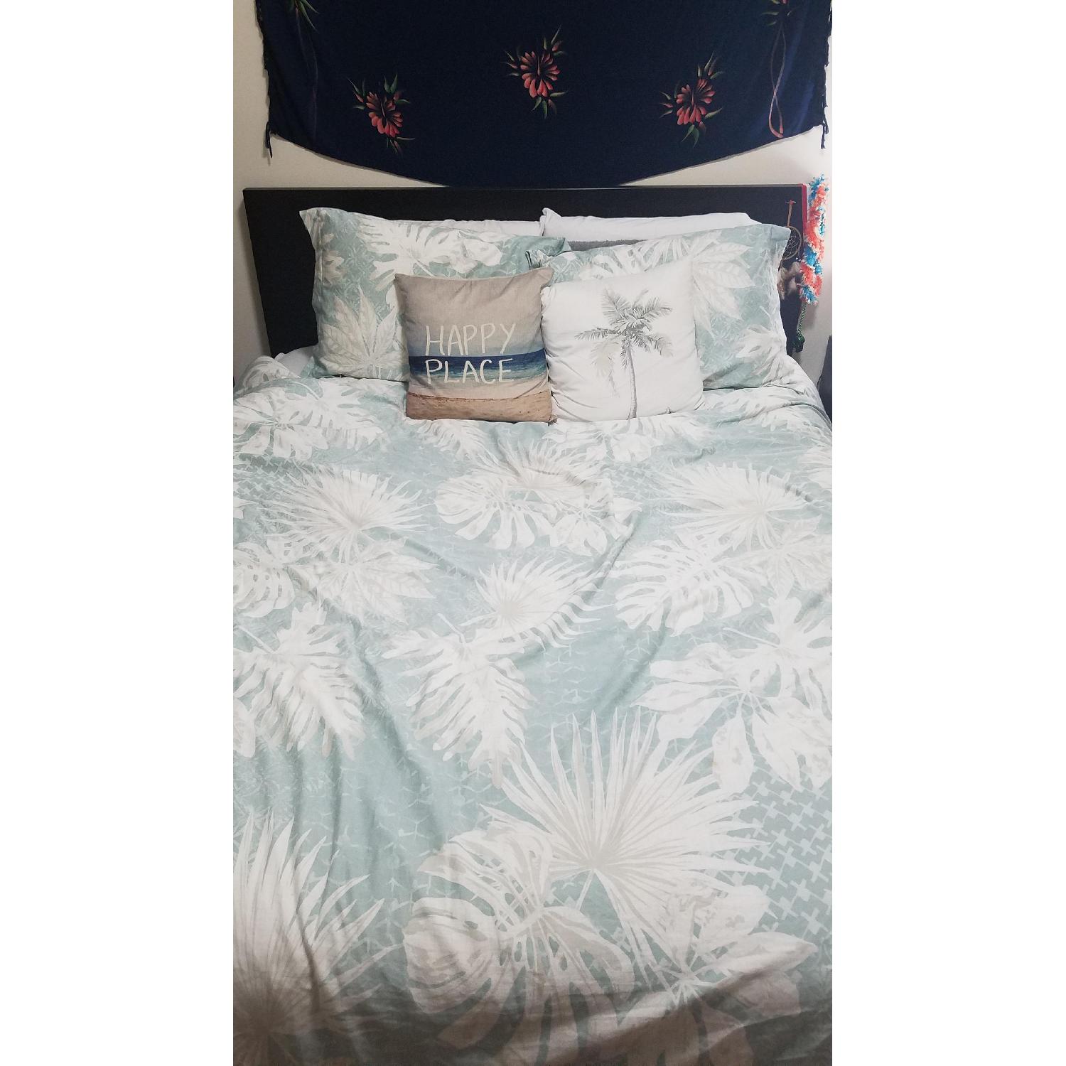 Ikea Malm Queen Bed Frame w/ Headboard & Luroy Slats AptDeco