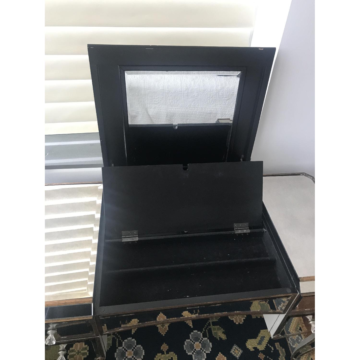 Horchow Claudia Mirrored Vanity/Desk - image-3