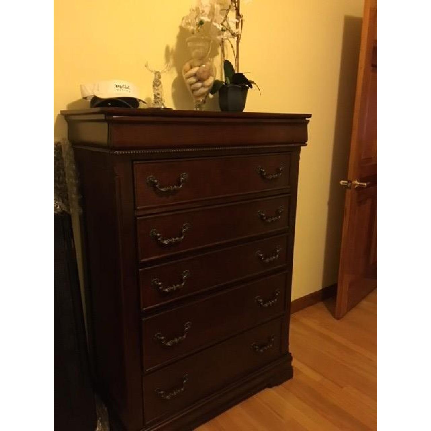 Raymour & Flanigan Tall Dresser w/ Hidden Drawer - image-2