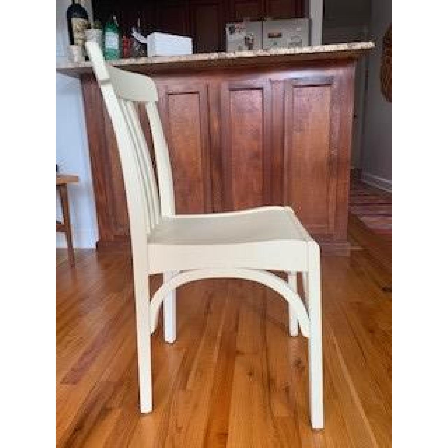 Restoration Hardware Distressed White Oak Wood Chairs AptDeco