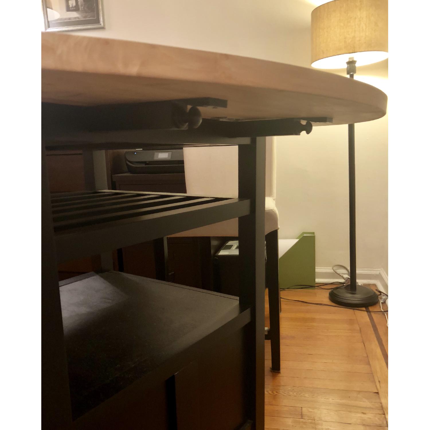 Crate & Barrel Bar/Counter Height Table w/ 4 Chairs - image-8