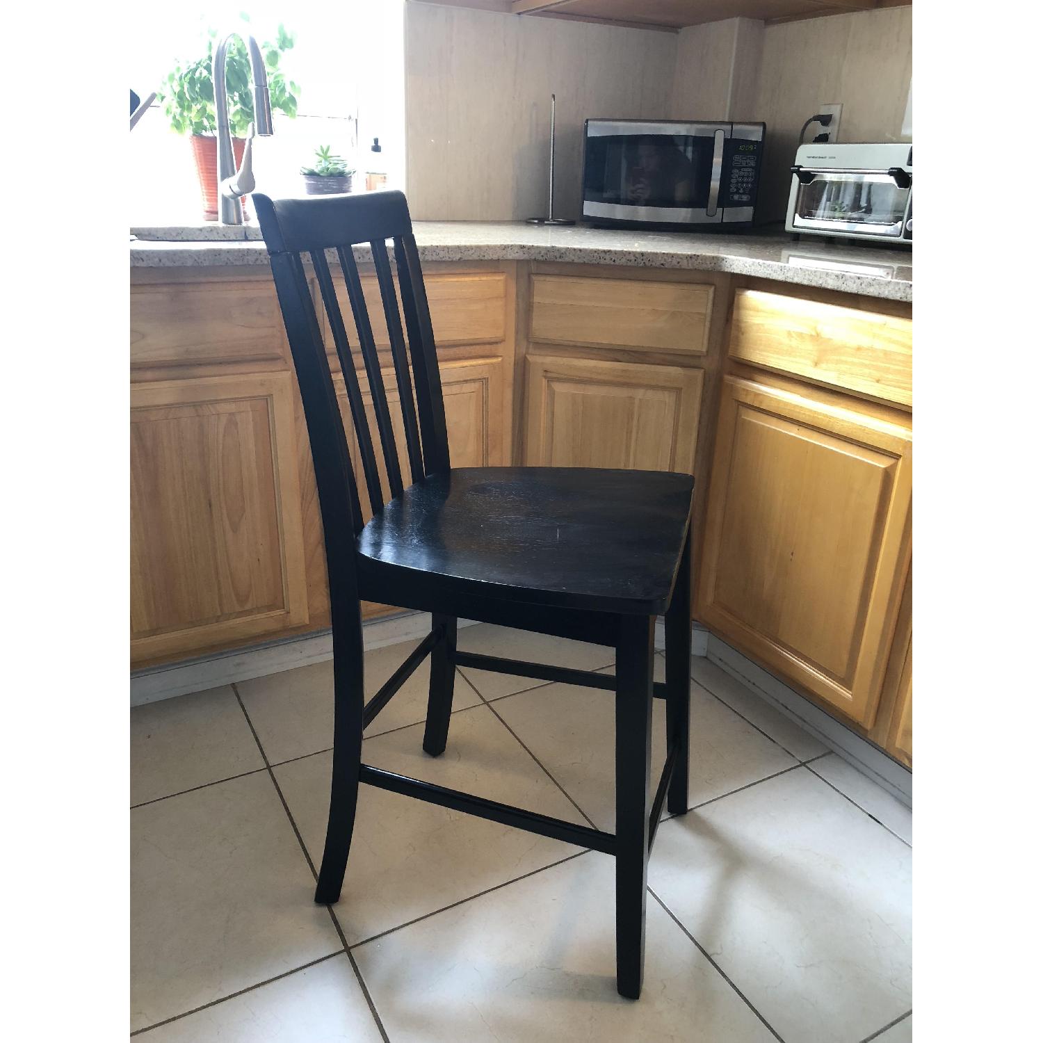 Crate & Barrel Bar/Counter Height Table w/ 4 Chairs - image-10