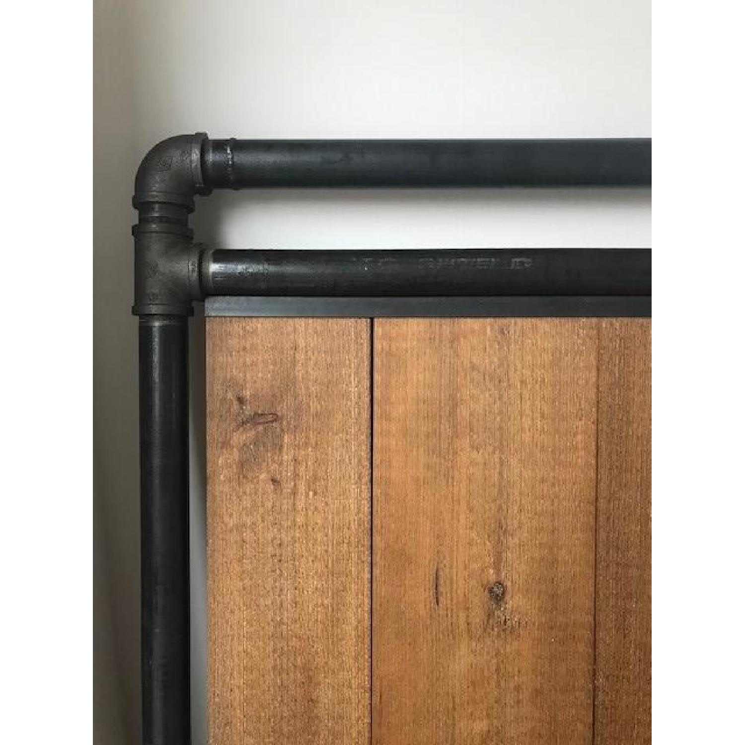 Handcrafted Wood & Metal King Headboard - image-3