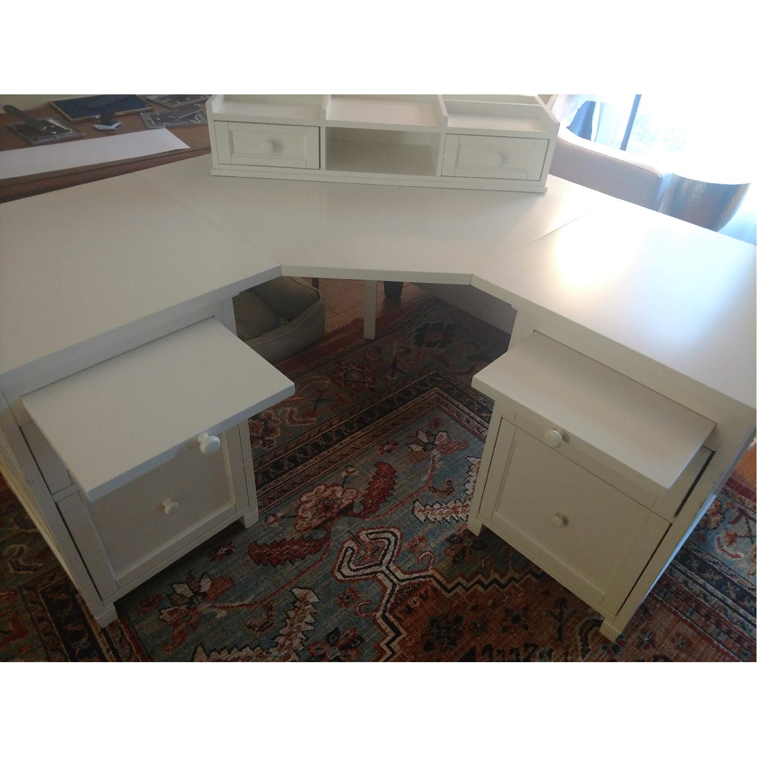 Pottery Barn Beadboard Smart Corner Desk - image-4