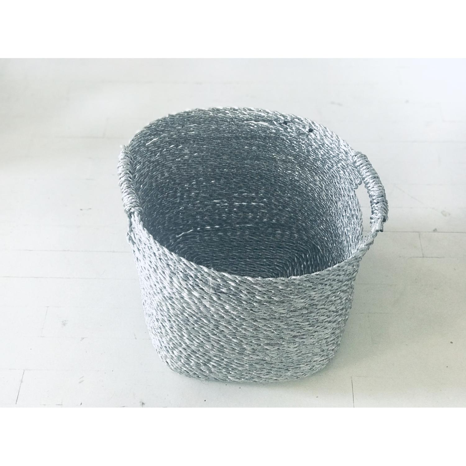 West Elm Metallic Woven Baskets - image-4