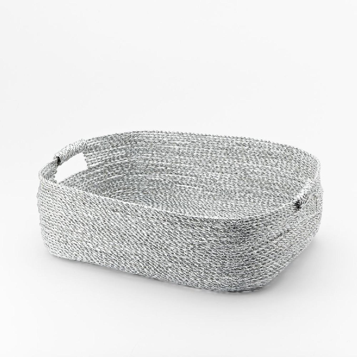 West Elm Metallic Woven Baskets - image-5