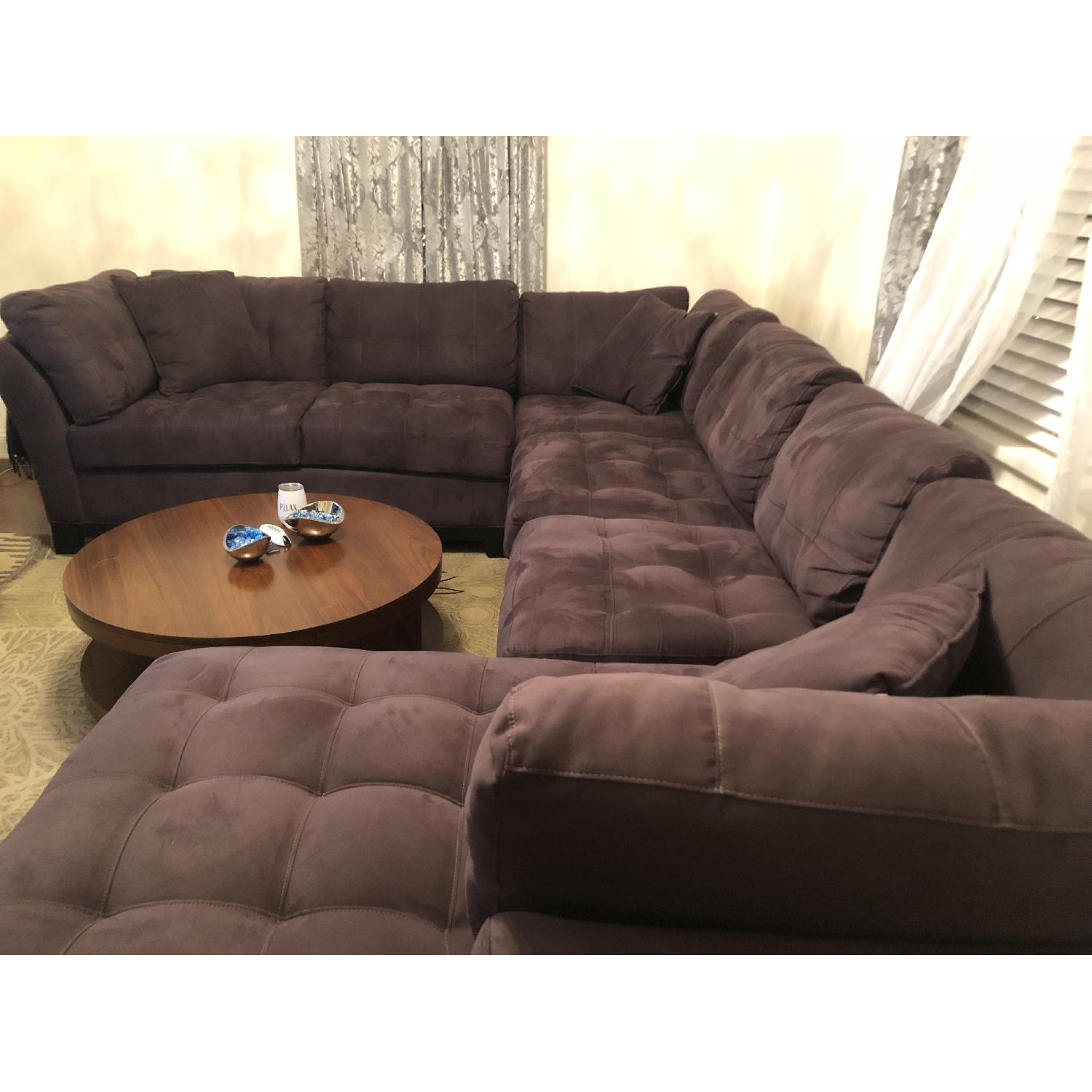 Raymour & Flanigan Metropolis 4 Piece Sectional Sofa - image-3
