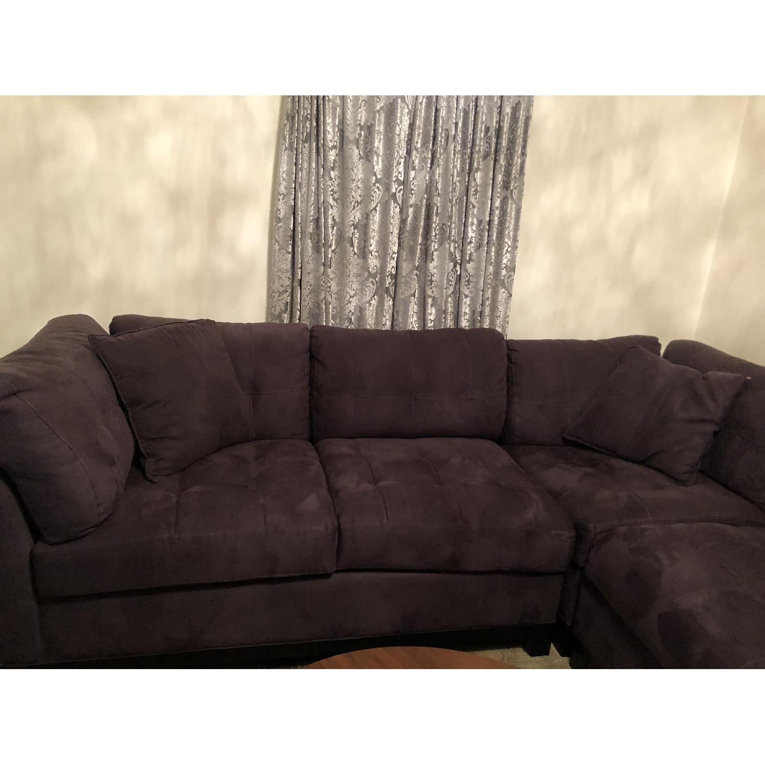 Raymour & Flanigan Metropolis 4 Piece Sectional Sofa - image-4