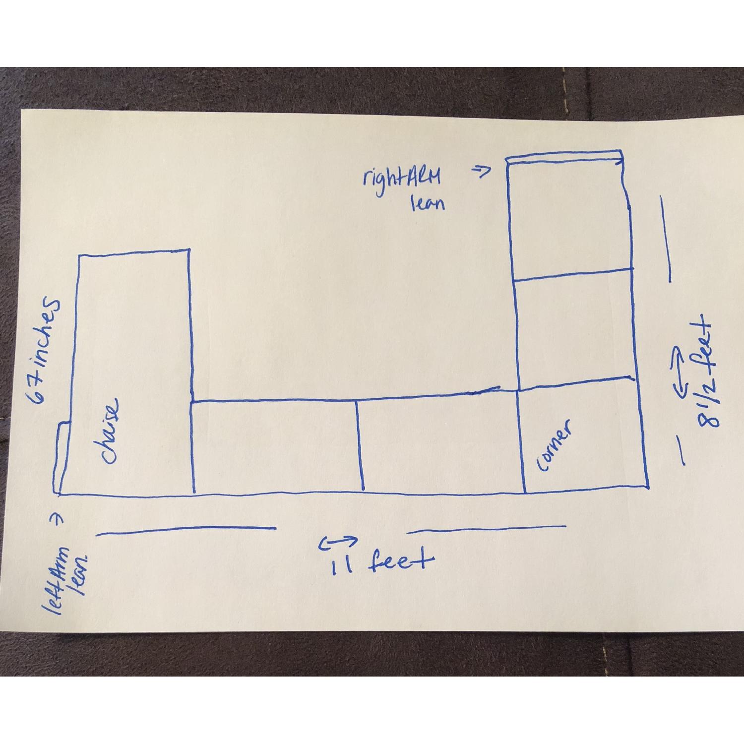Raymour & Flanigan Metropolis 4 Piece Sectional Sofa - image-7