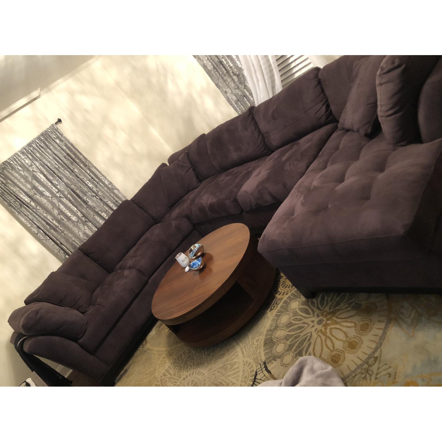 Raymour & Flanigan Metropolis 4 Piece Sectional Sofa - image-8