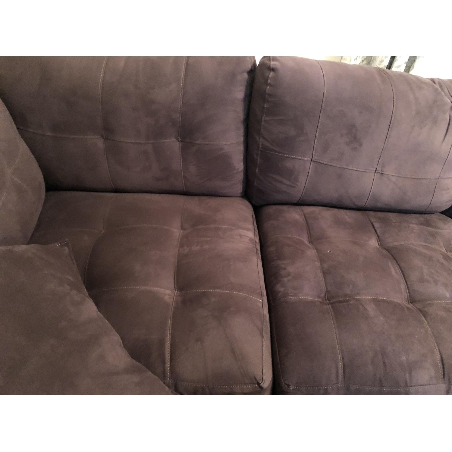 Raymour & Flanigan Metropolis 4 Piece Sectional Sofa - image-9